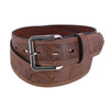 Men's Leather Fish Embossed Bridle Belt