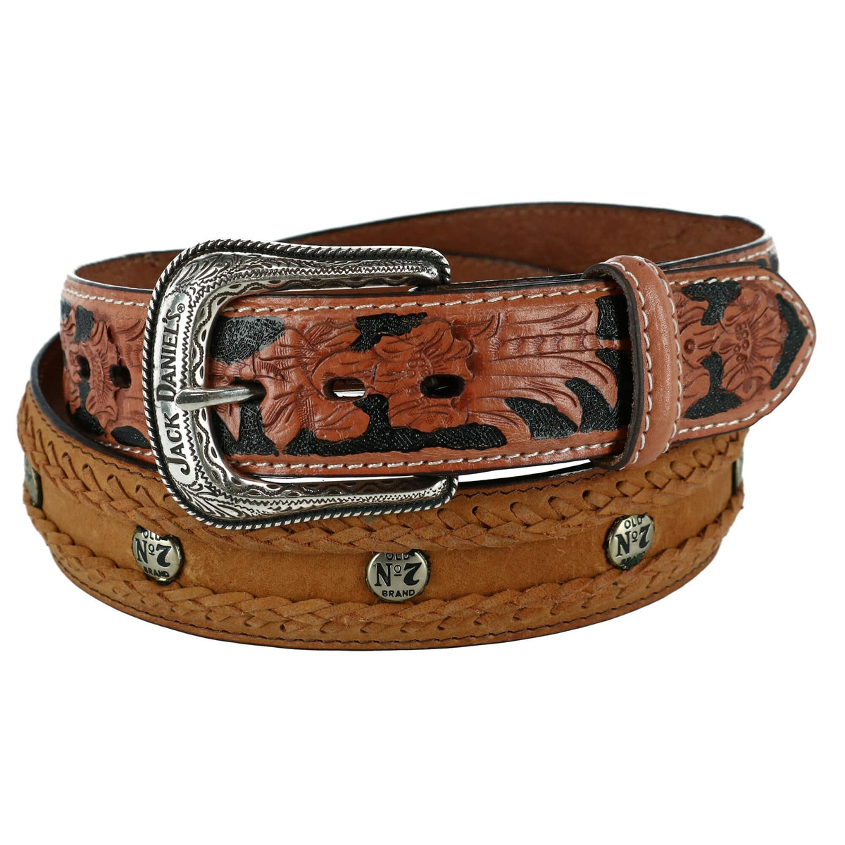 Men's Western No. 7 Belt by Jack Daniel's Removable Buckle Belts at