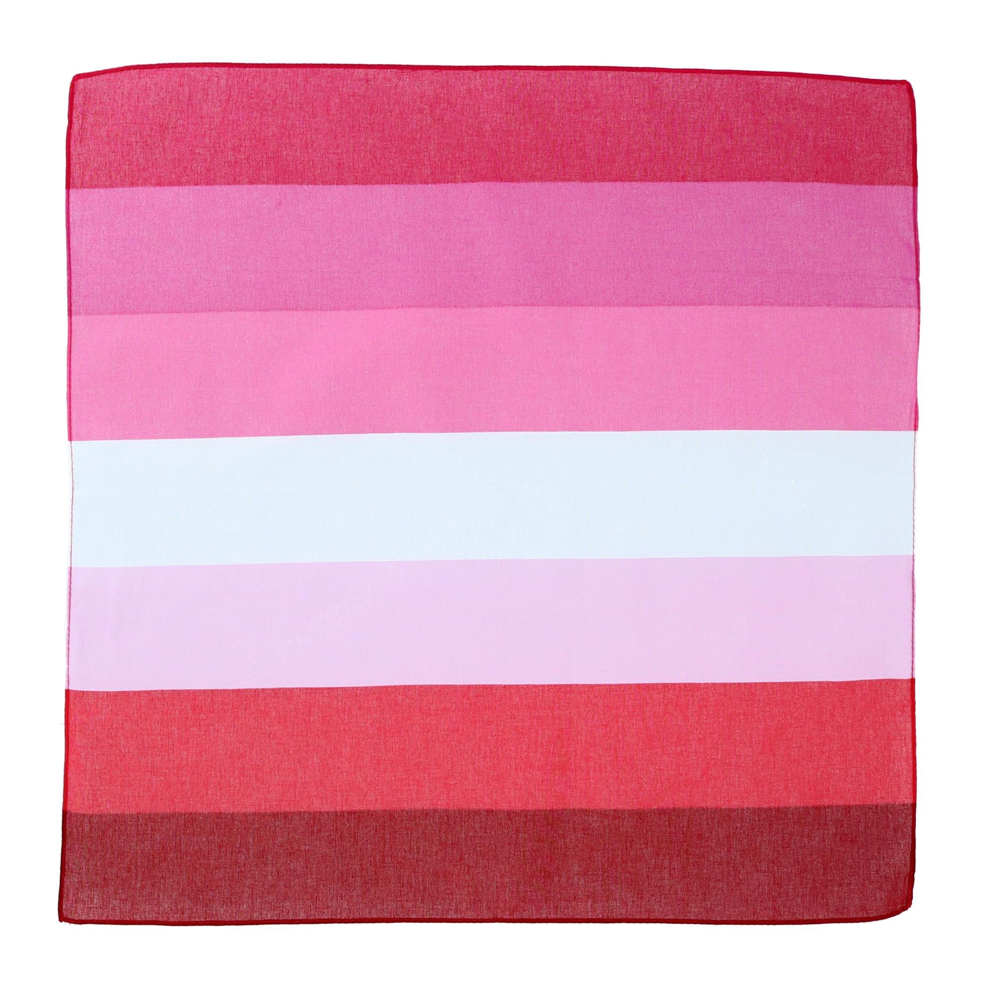 CTM® Striped Lesbian Pride Bandana - Pink