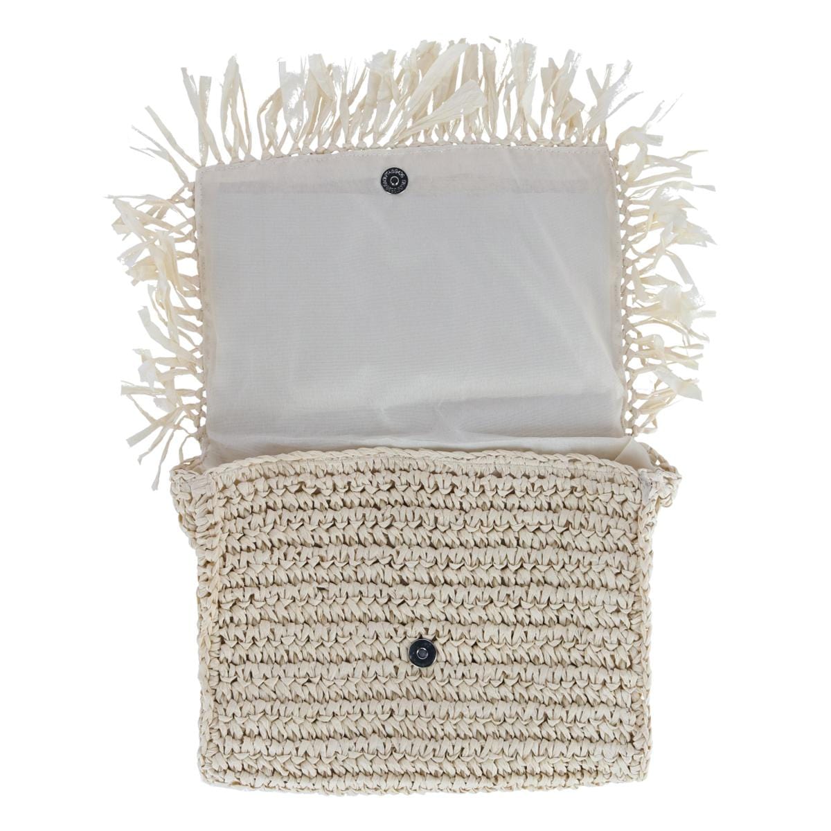 Bay Sky Women's Crochet Clutch Handbag - Ivory