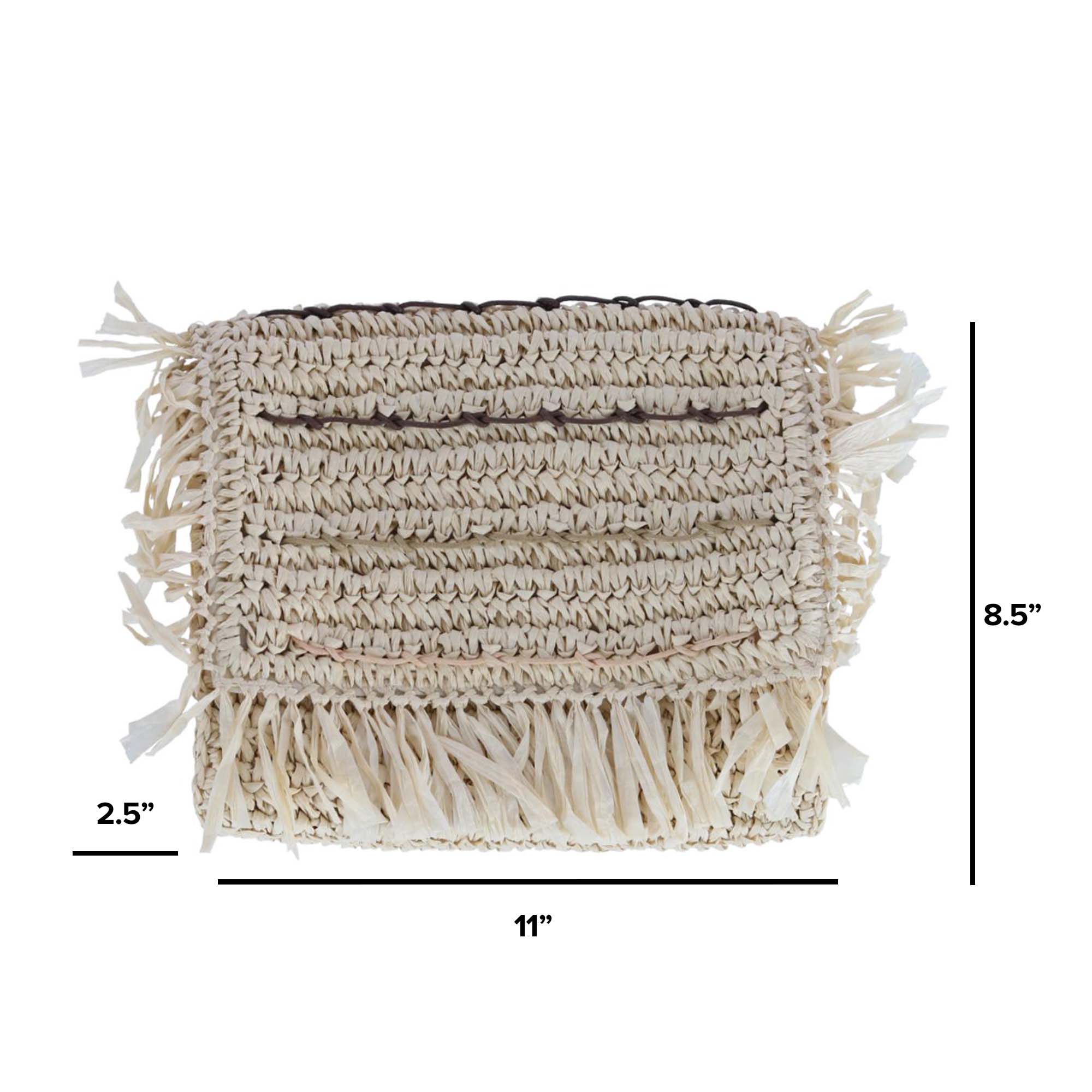 Bay Sky Women's Crochet Clutch Handbag - Ivory