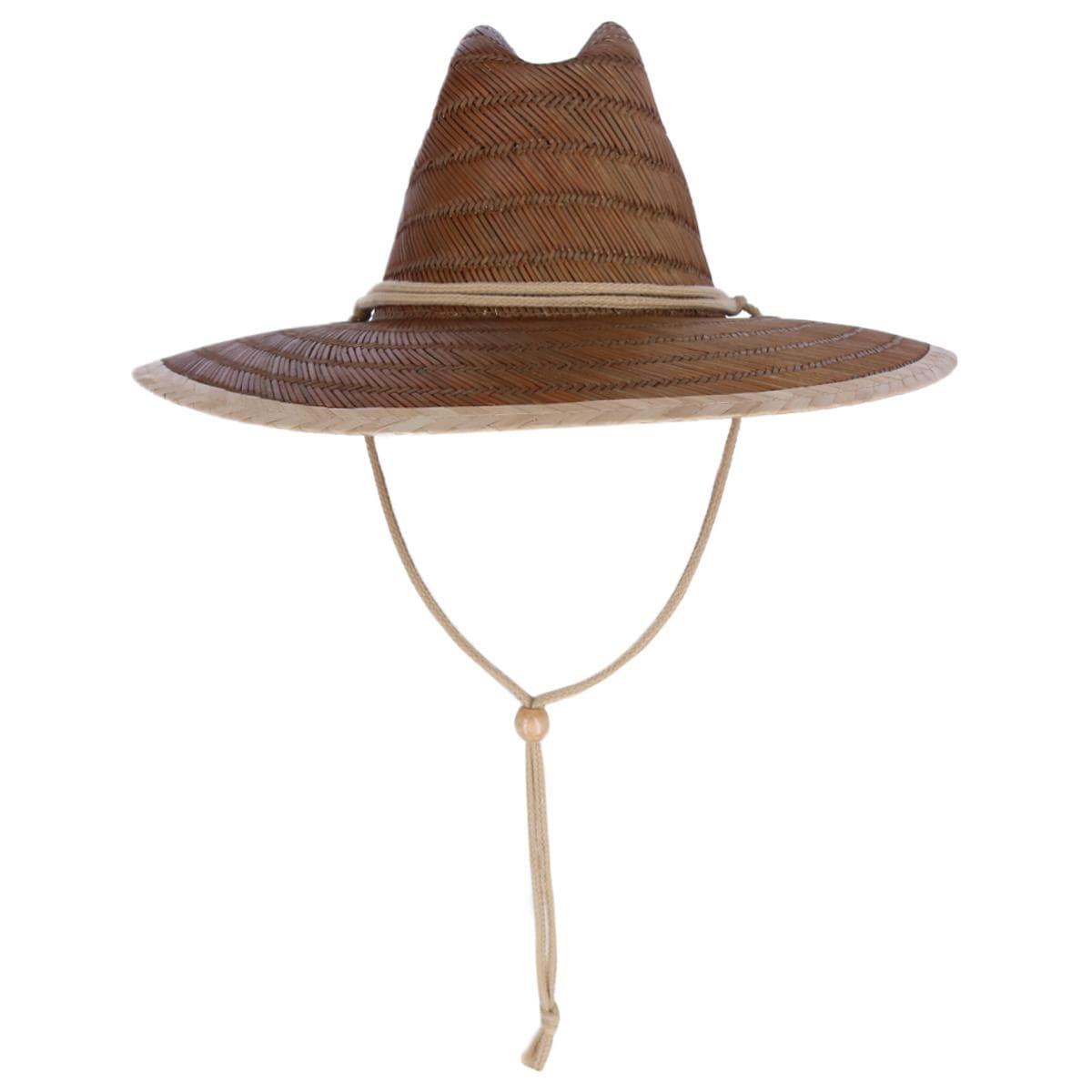 San Diego Hat Company Kids Straw Lifeguard Hat with Chin Strap Cord - Kids Straw Lifeguard Hat with Chin Strap Cord