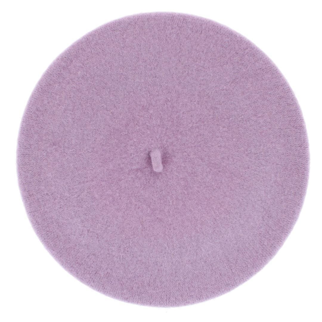 San Diego Hat Company Women's Wool Beret with Bow - Lavender