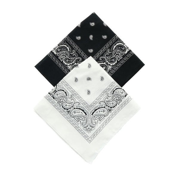 Black and White Duo Bandana Pack (Pack of 2)