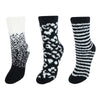 Women's Fuzzy and Cozy Pattern Socks (Pack of 3)
