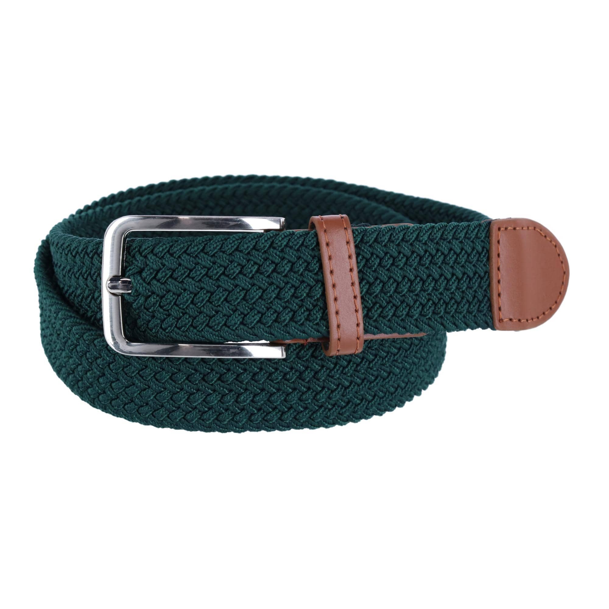 CTM® Men's Stretch Braided Woven Belt - Men's Stretch Braided Woven Belt