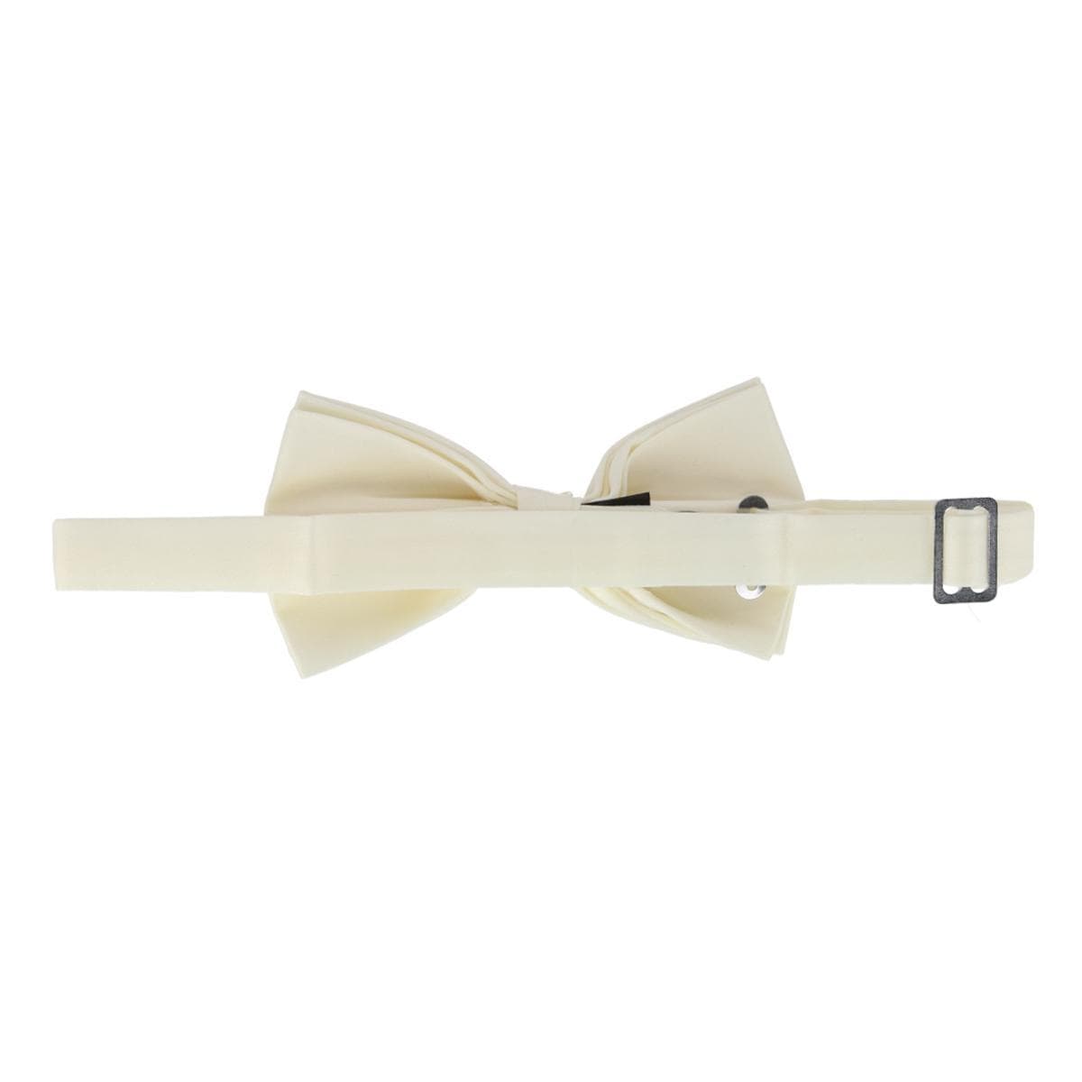 CTM® Men's Satin Bow Tie - Ivory