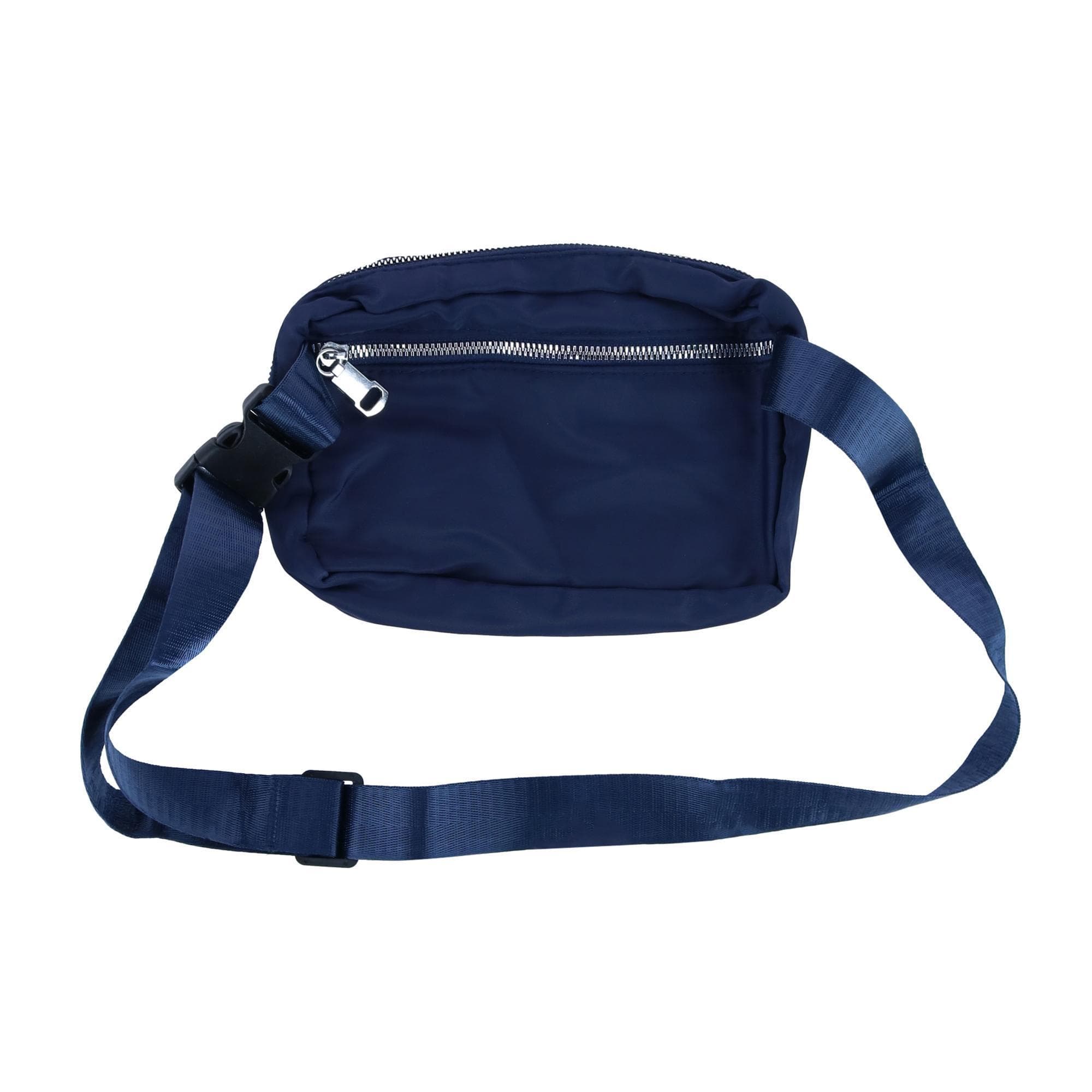 CTM® Nylon Rectangle Belt Bag - Navy