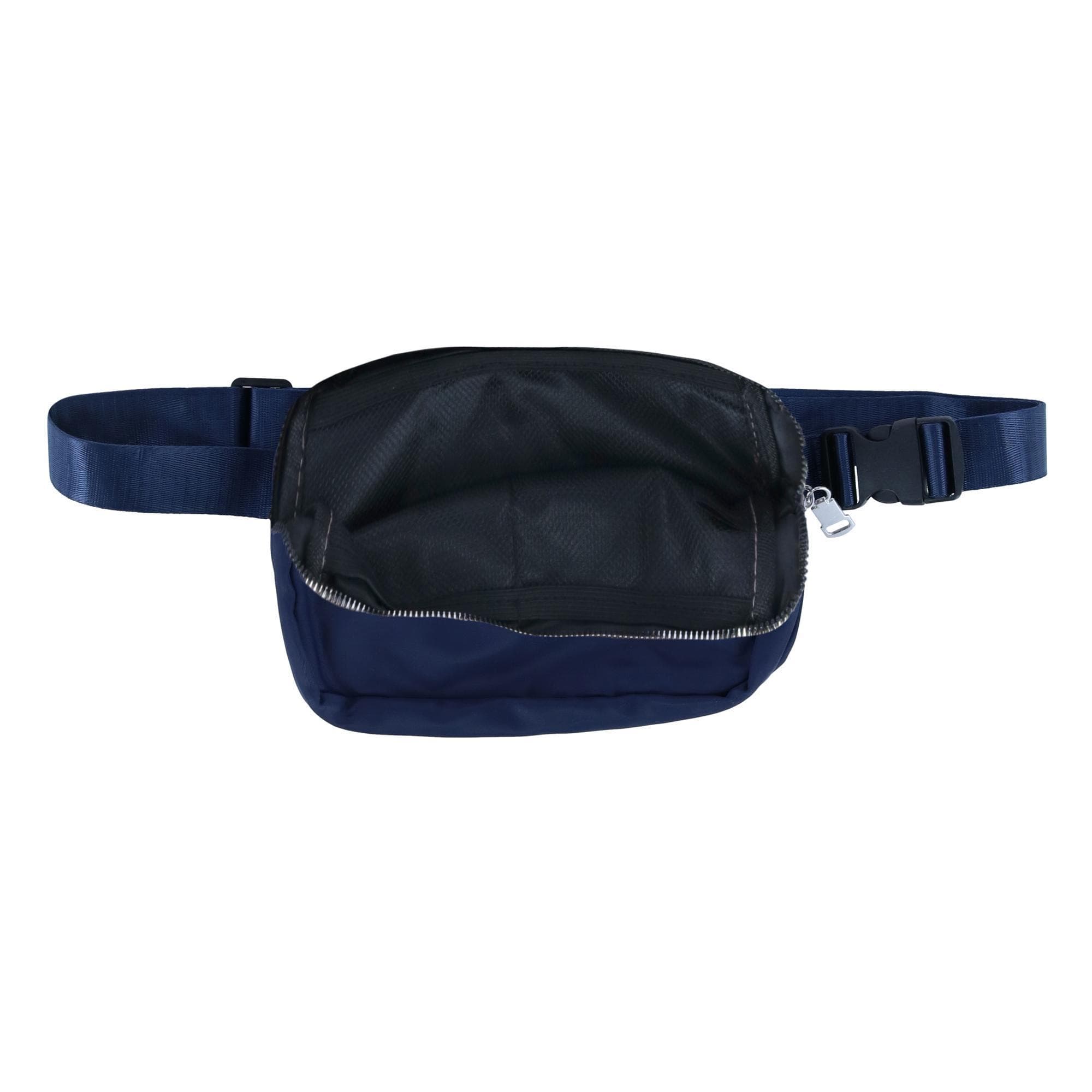 CTM® Nylon Rectangle Belt Bag - Navy