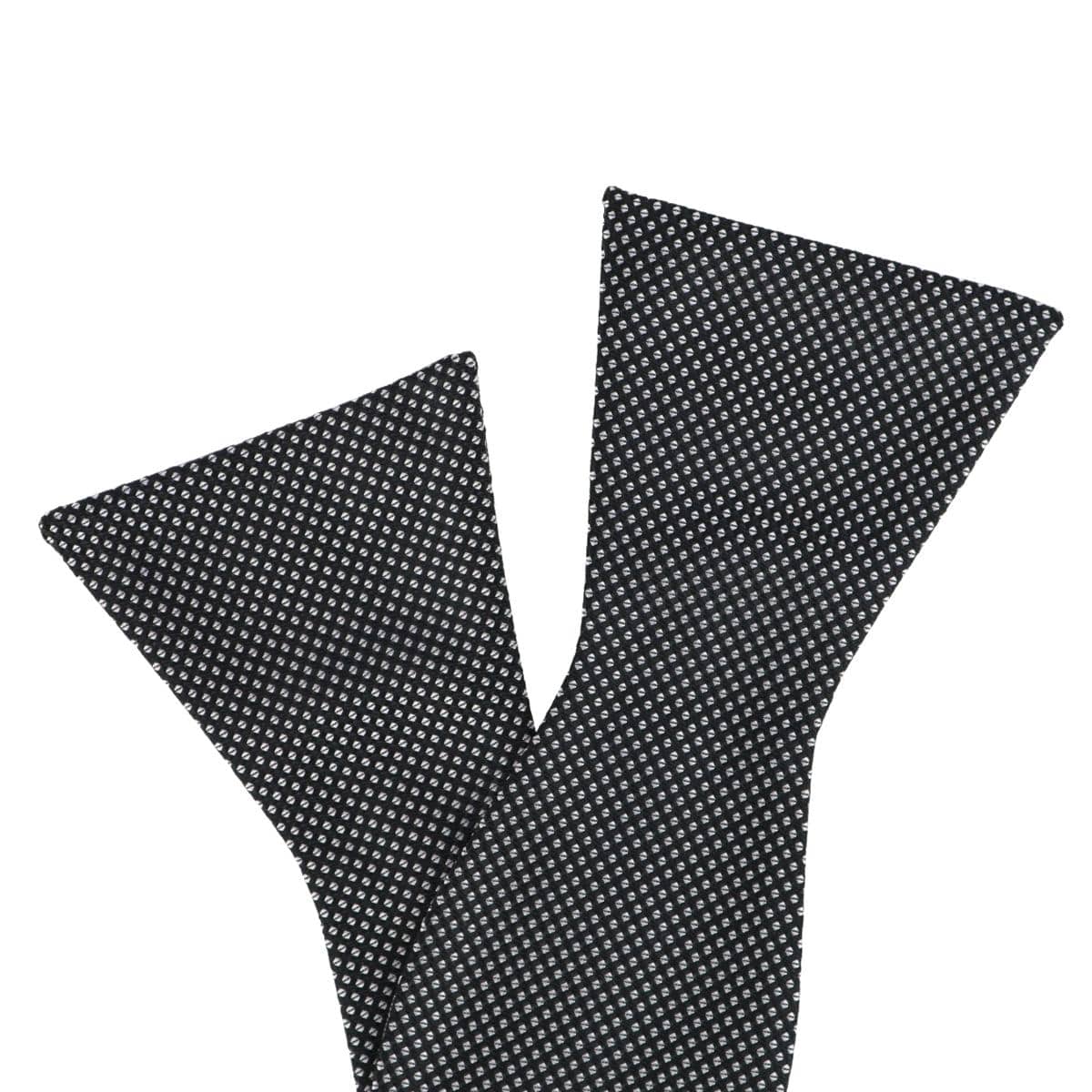 CTM® Men's Silk Free Style Reversible Bow Tie - Black