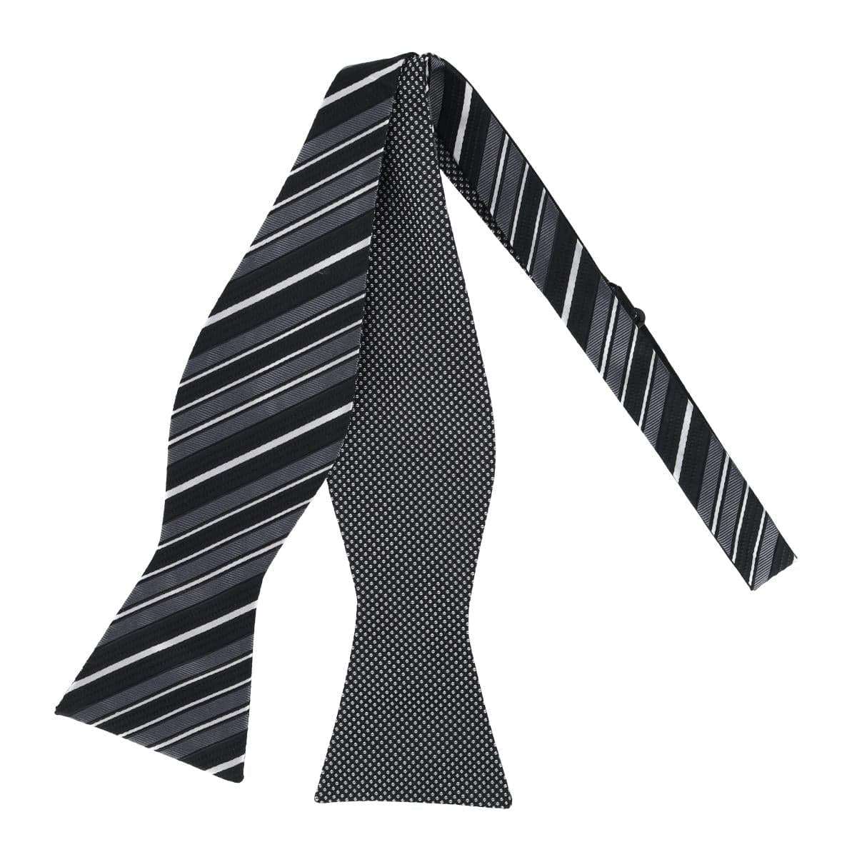 CTM® Men's Silk Free Style Reversible Bow Tie - Men's Silk Free Style Reversible Bow Tie