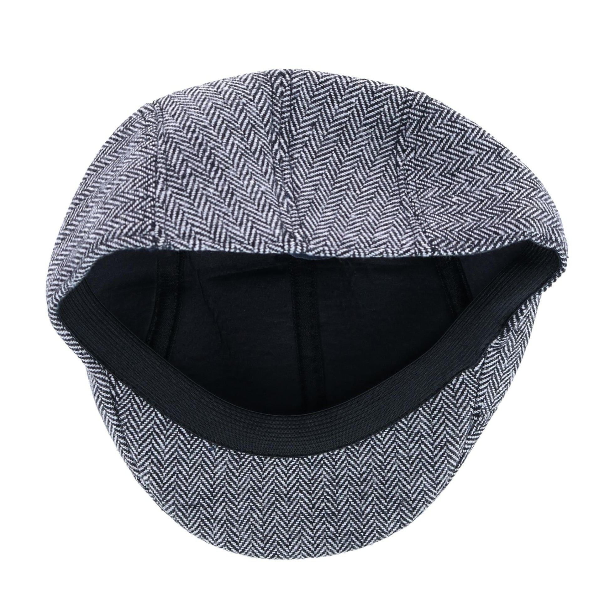 CTM® Men's Classic Herringbone Ivy Cap by Westend - White