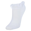 Women's Solid Color Frilly Lace Low-Cut Socks (1 Pair)