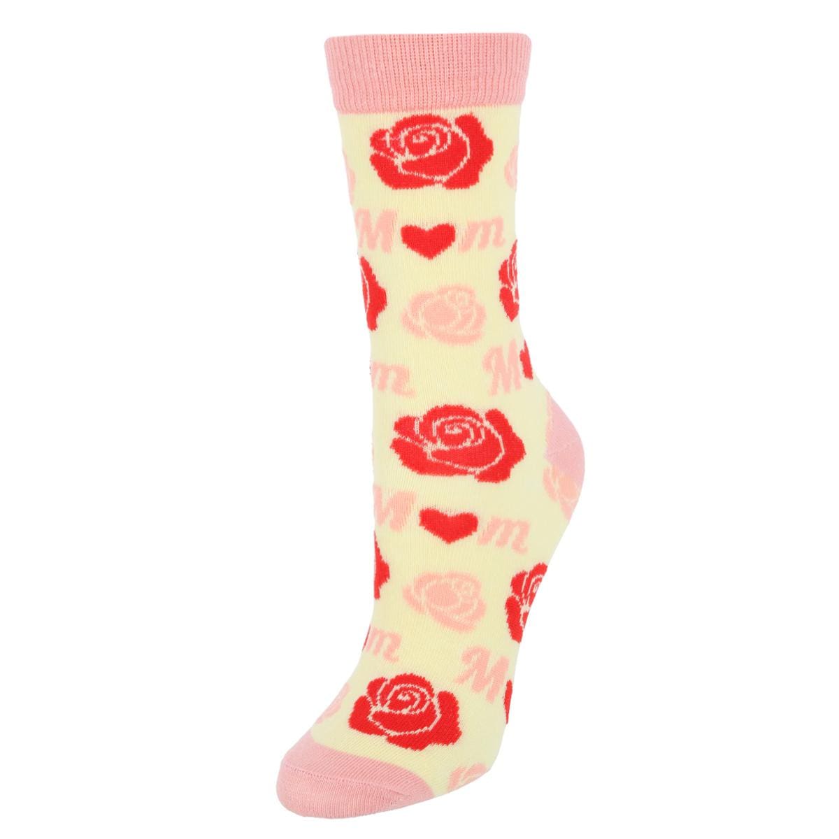 CTM® Women's Soft I Love Mom Novelty Socks (1 Pair) - Women's Soft I Love Mom Novelty Socks (1 Pair)