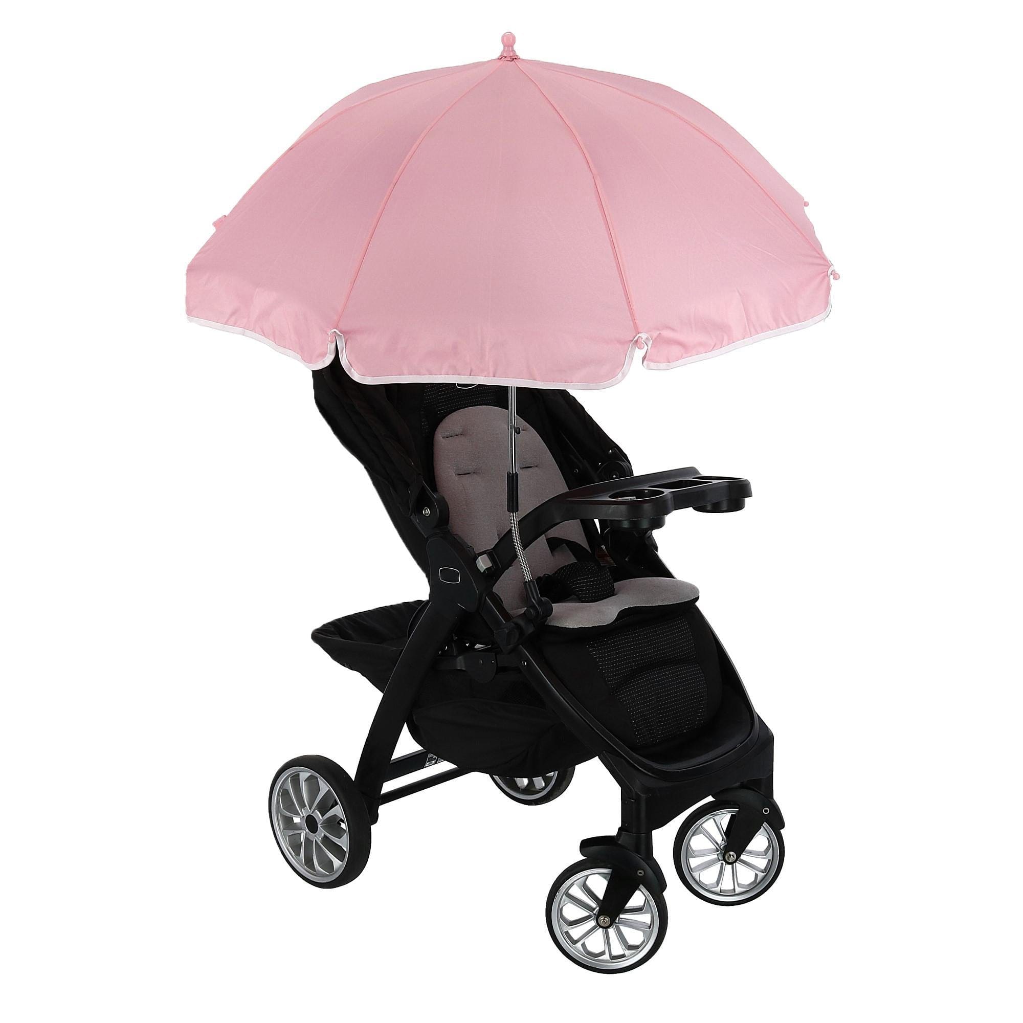 Parquet Auto Open Baby Stroller Umbrella - Pink