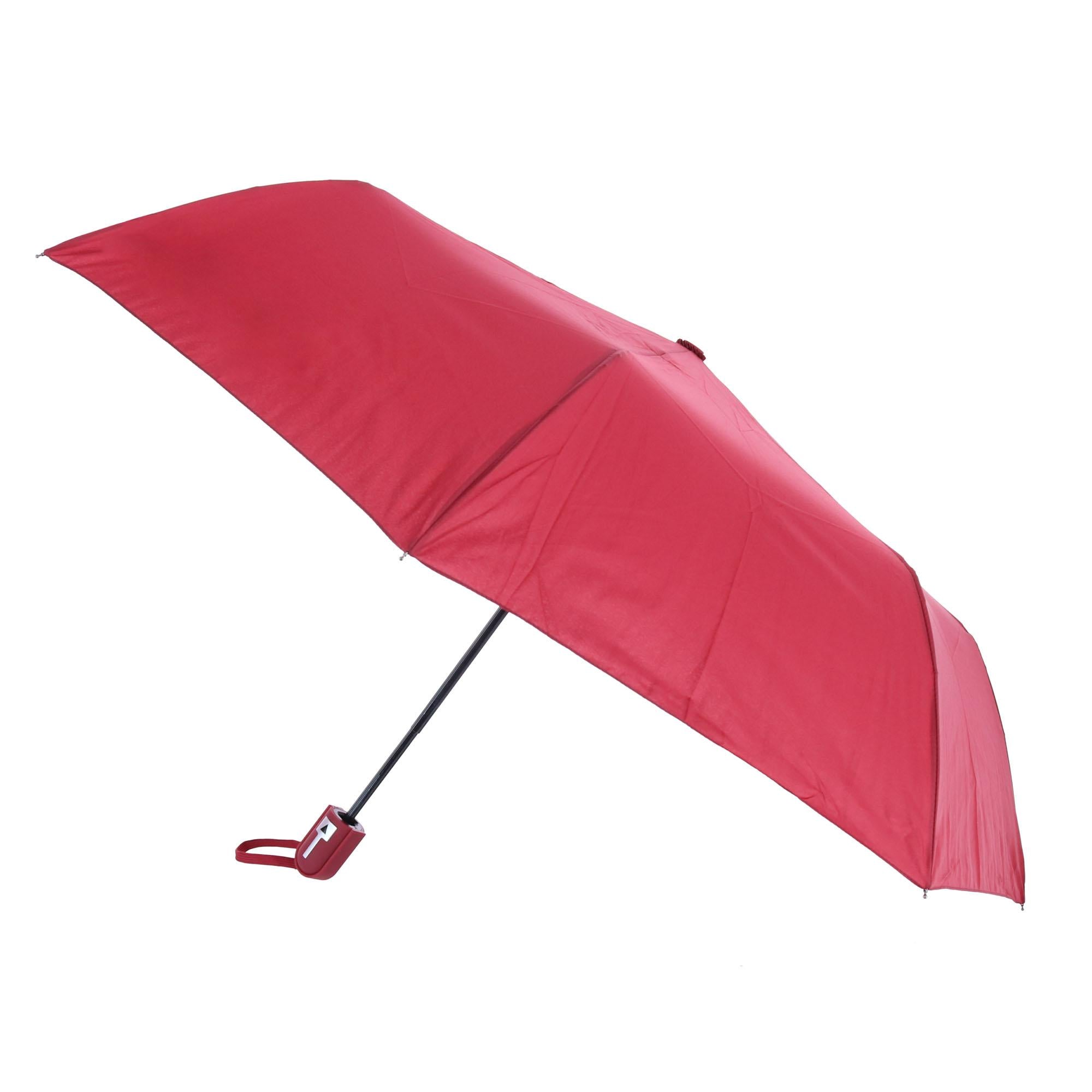 CTM® Solid Color Auto Open Compact Travel Umbrella by Parquet
