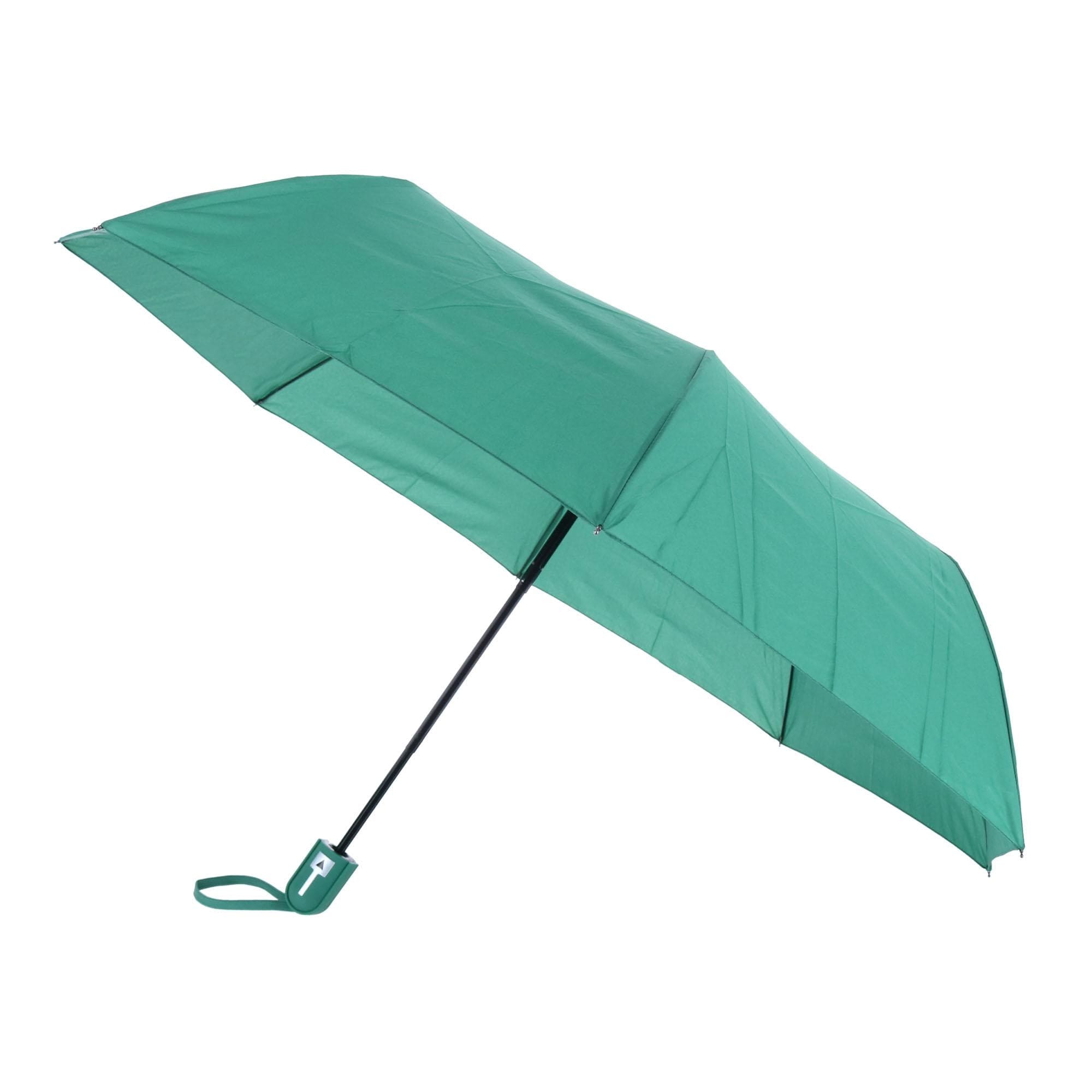 CTM® Solid Color Auto Open Compact Travel Umbrella by Parquet - Hunter Green
