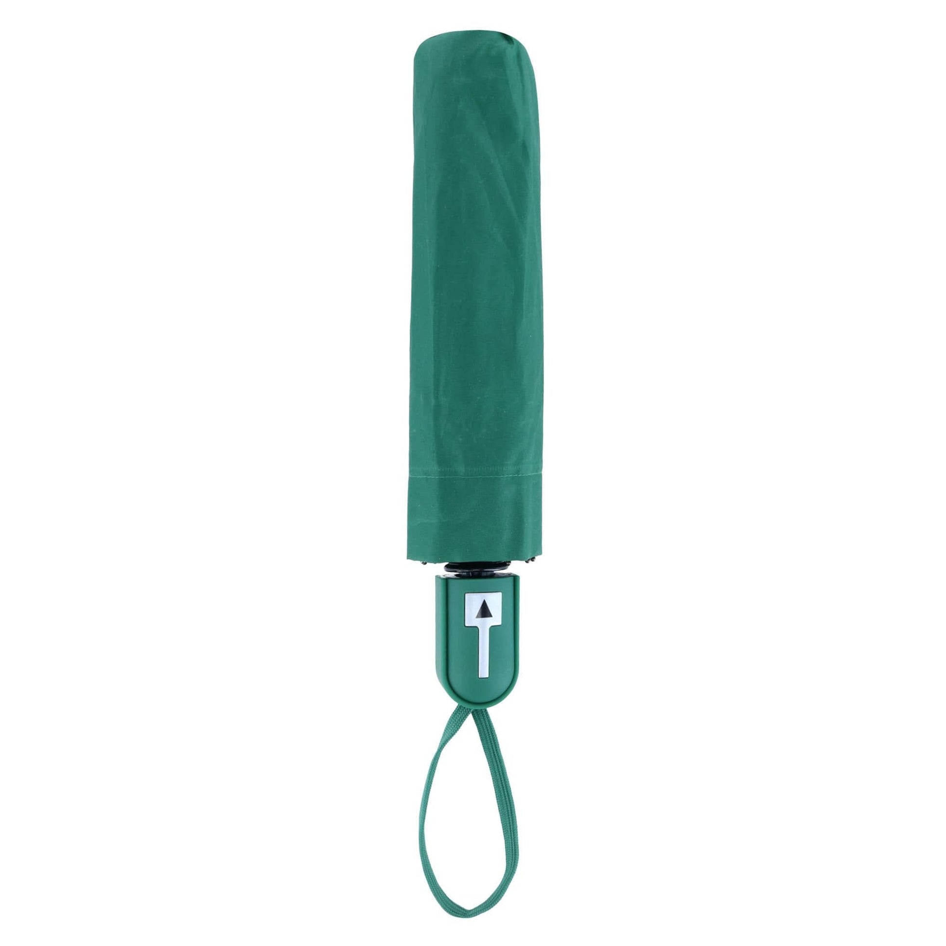 CTM® Solid Color Auto Open Compact Travel Umbrella by Parquet - Hunter Green