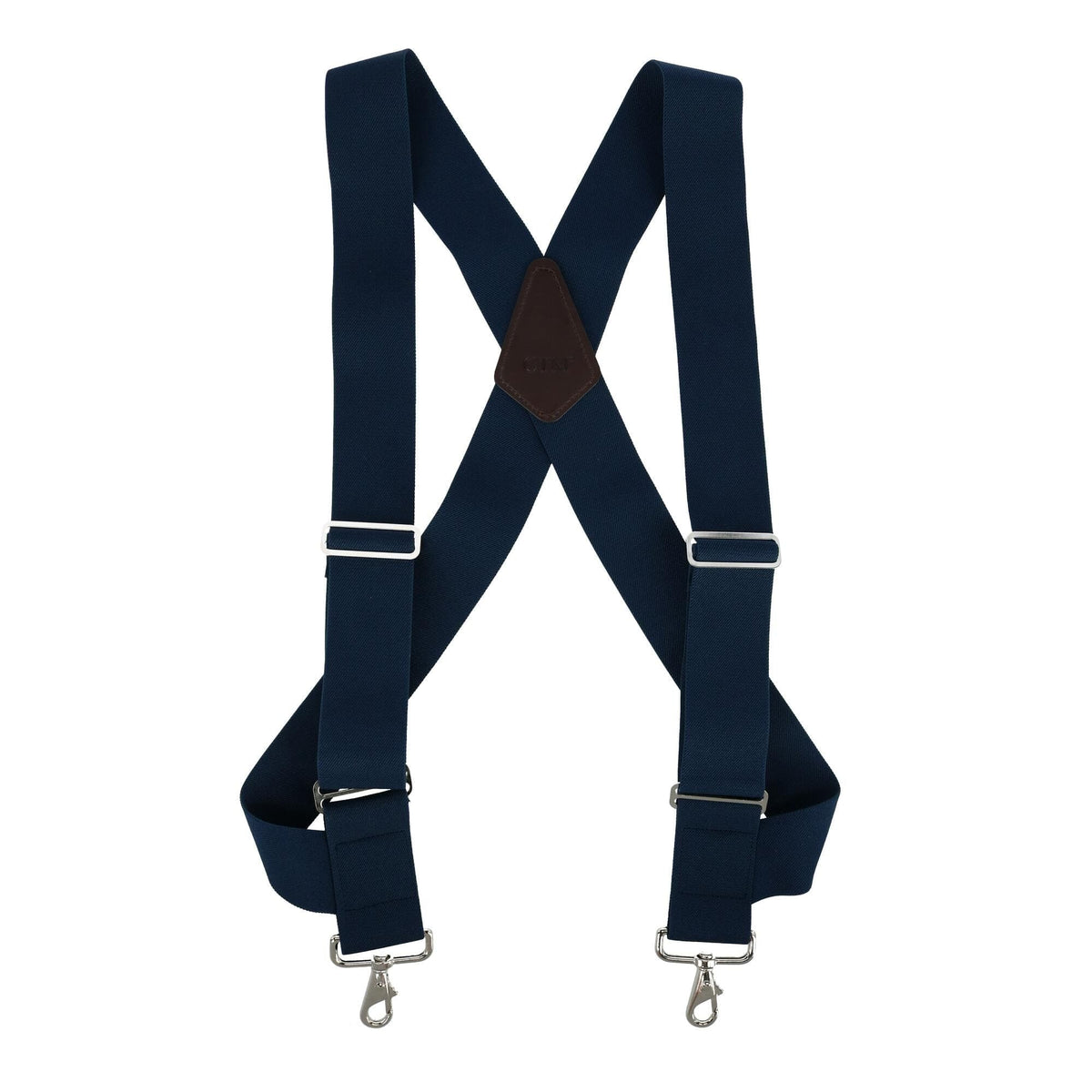 CTM® Men's Big & Tall Elastic Side Clip Metal Swivel Hook Trucker Suspenders - Men's Big & Tall Elastic Side Clip Metal Swivel Hook Trucker Suspenders