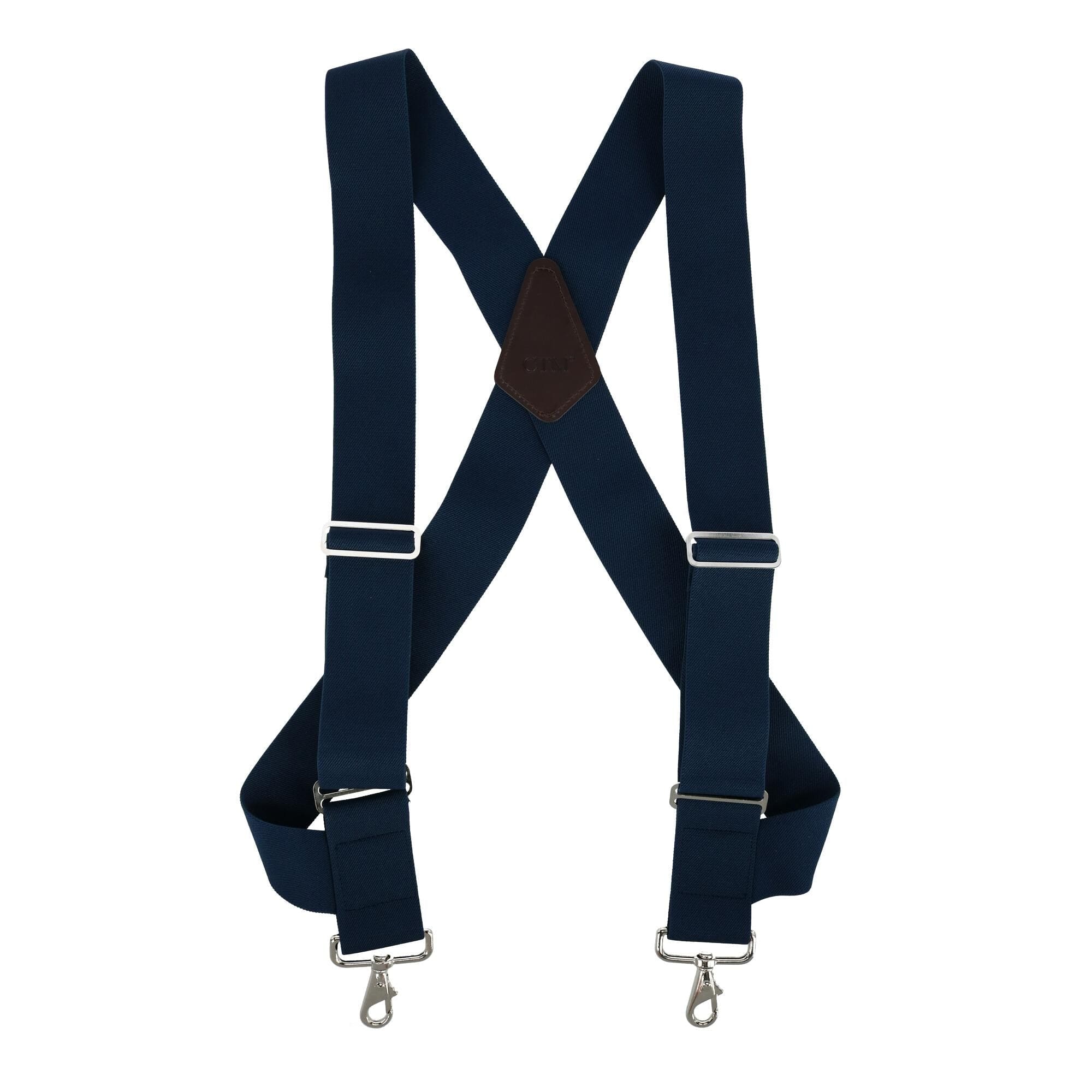 Men's Big & Tall Elastic Side Clip Metal Swivel Hook Trucker Suspenders ...