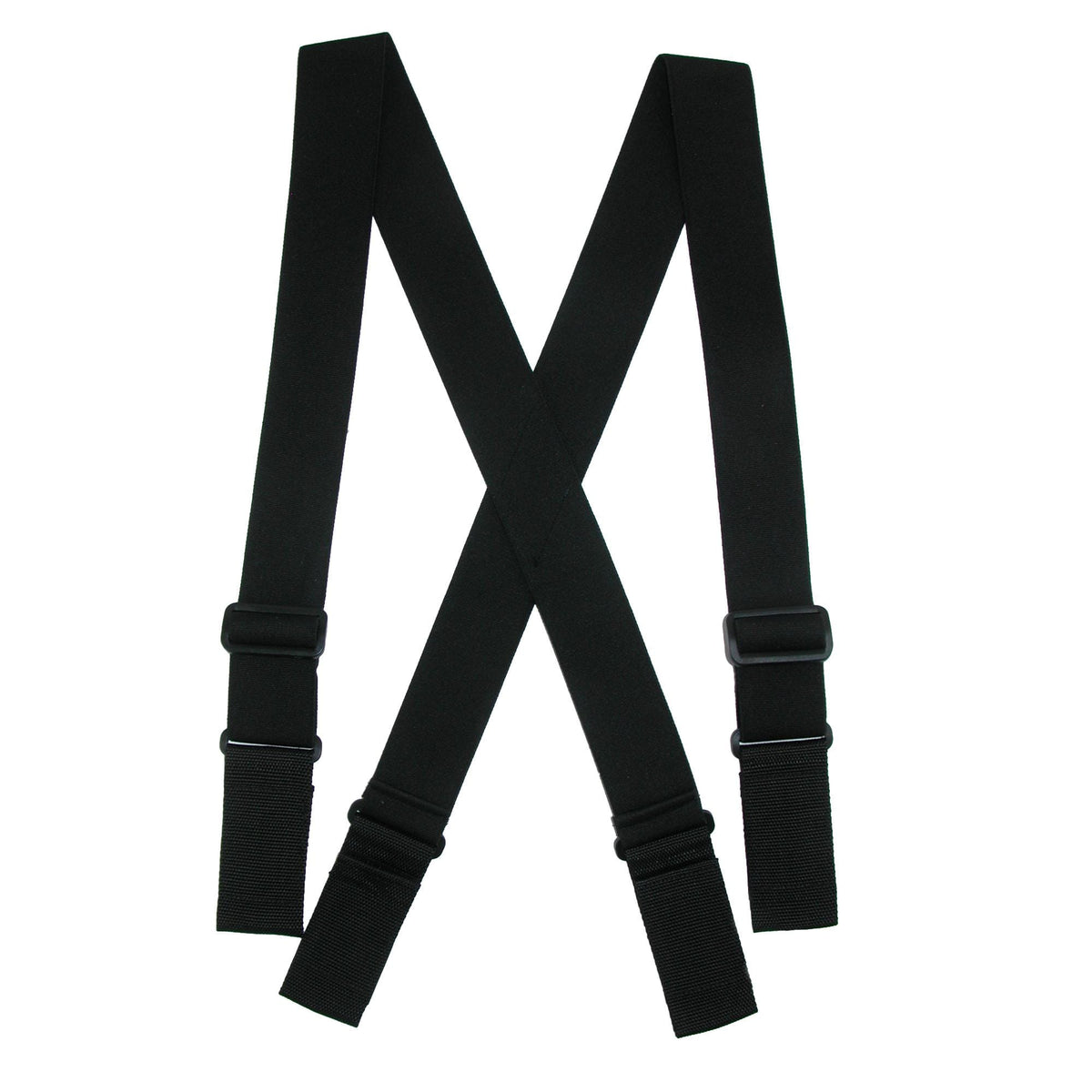 CTM® Mens Big & Tall Elastic Ergonomic Support Suspenders w Hook & Loop End - Mens Big & Tall Elastic Ergonomic Support Suspenders w Hook & Loop End