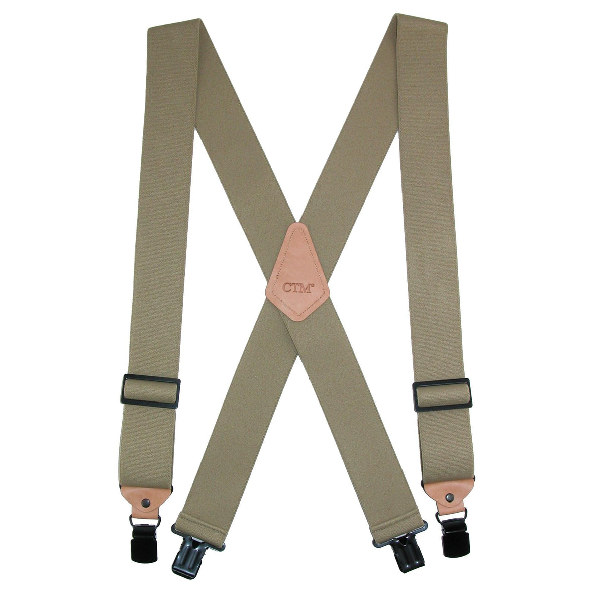 CTM® Men's Heavy Duty Clip-End Work Suspenders - Men's Heavy Duty Clip-End Work Suspenders