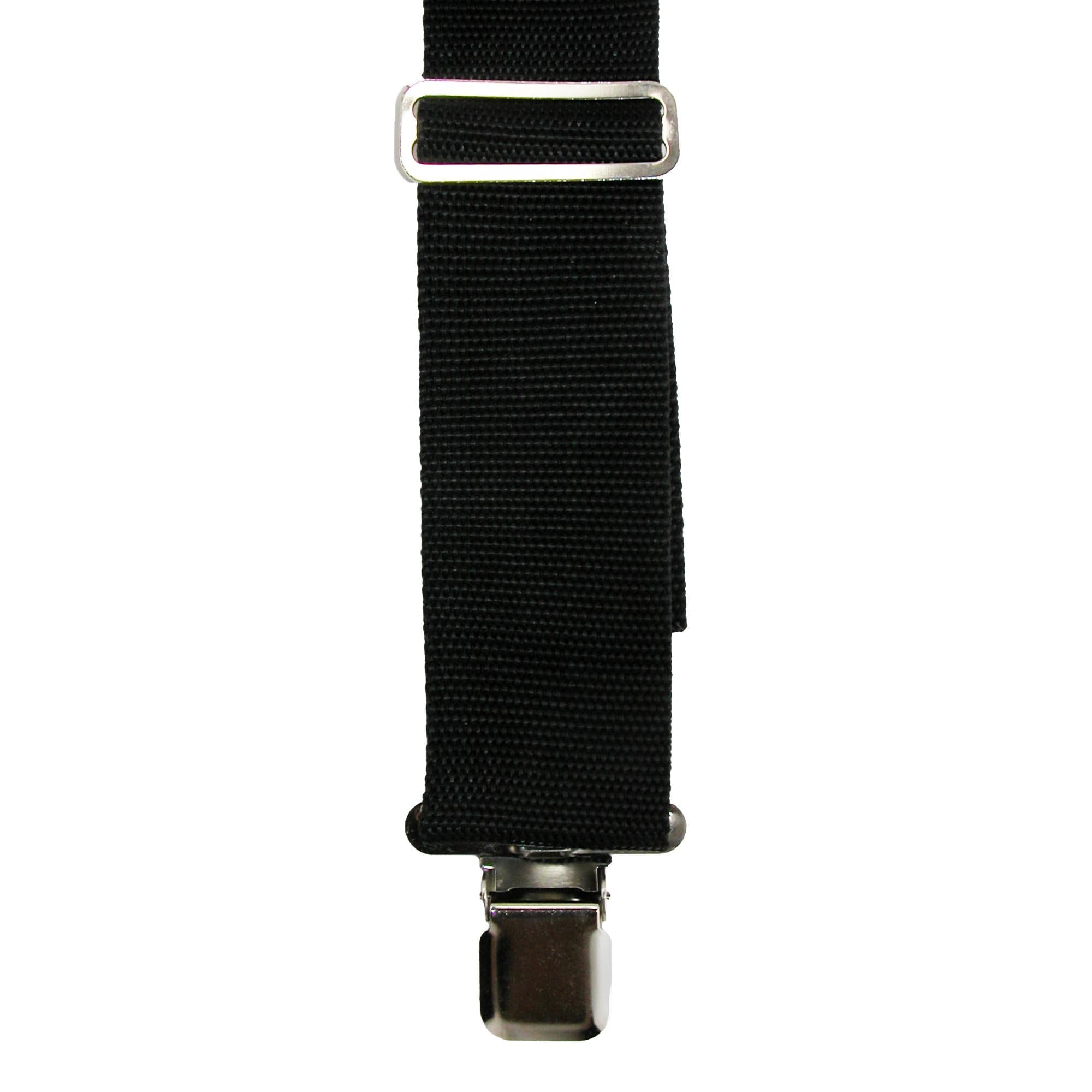 CTM® Men's Elastic Work Clip-End Suspenders - Black