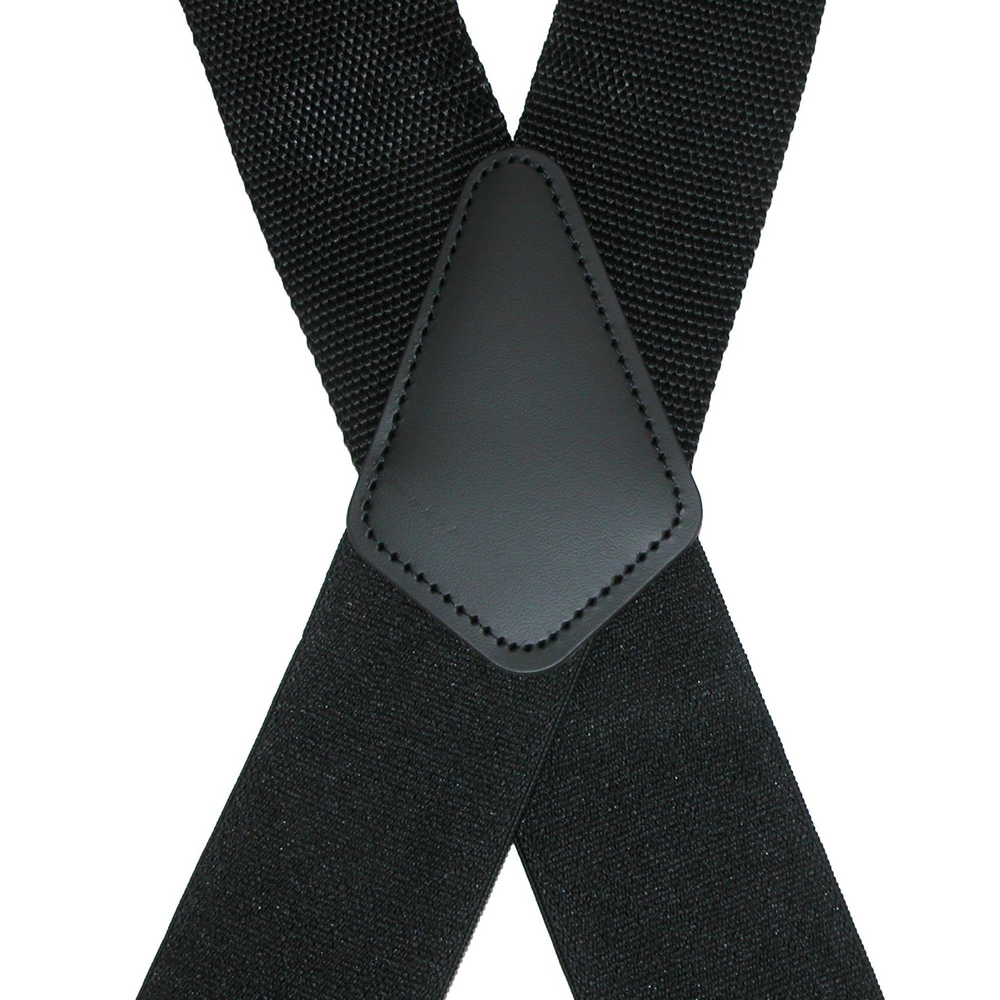 CTM® Men's Elastic Work Clip-End Suspenders - Black