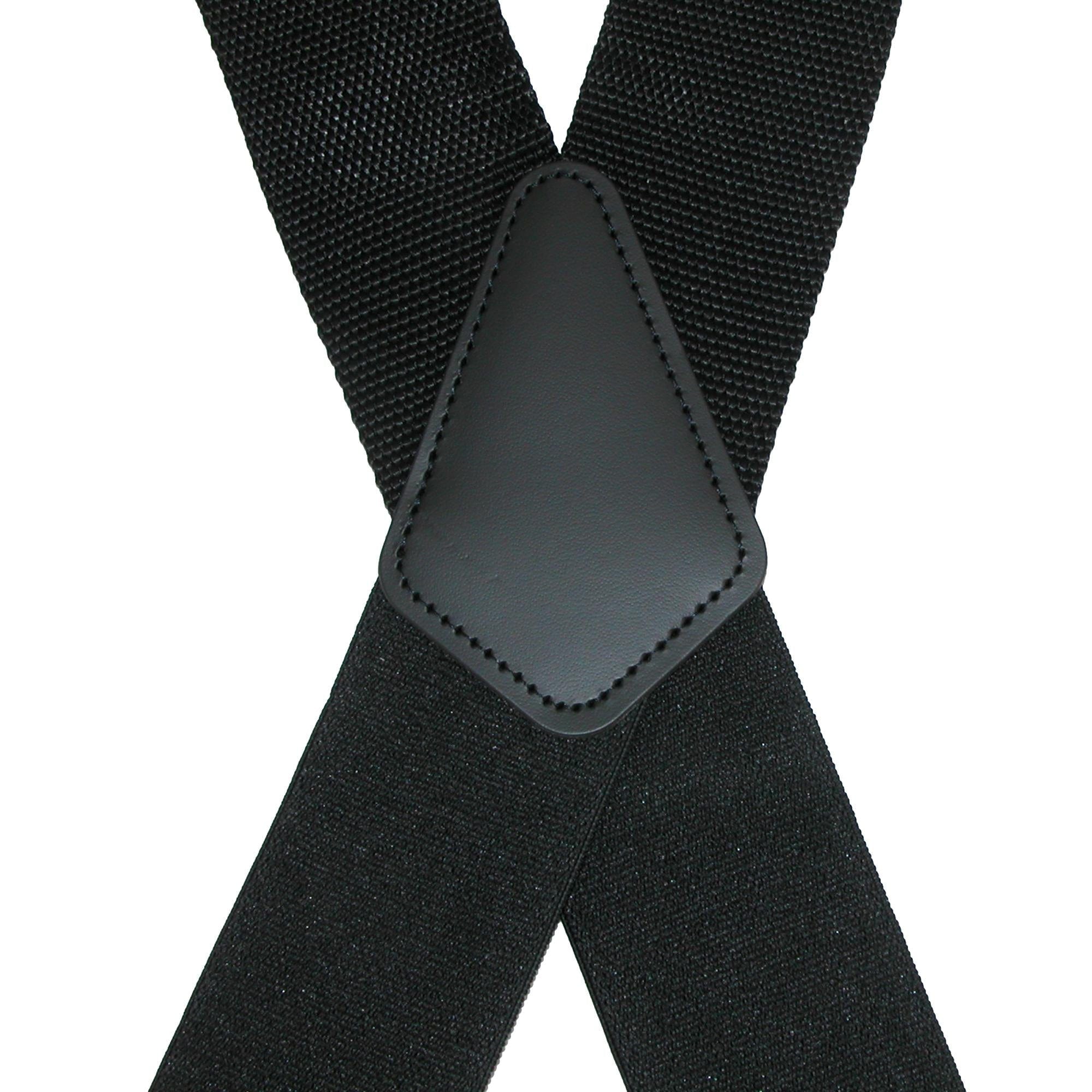 CTM® Men's Elastic Work Clip-End Suspenders - Black
