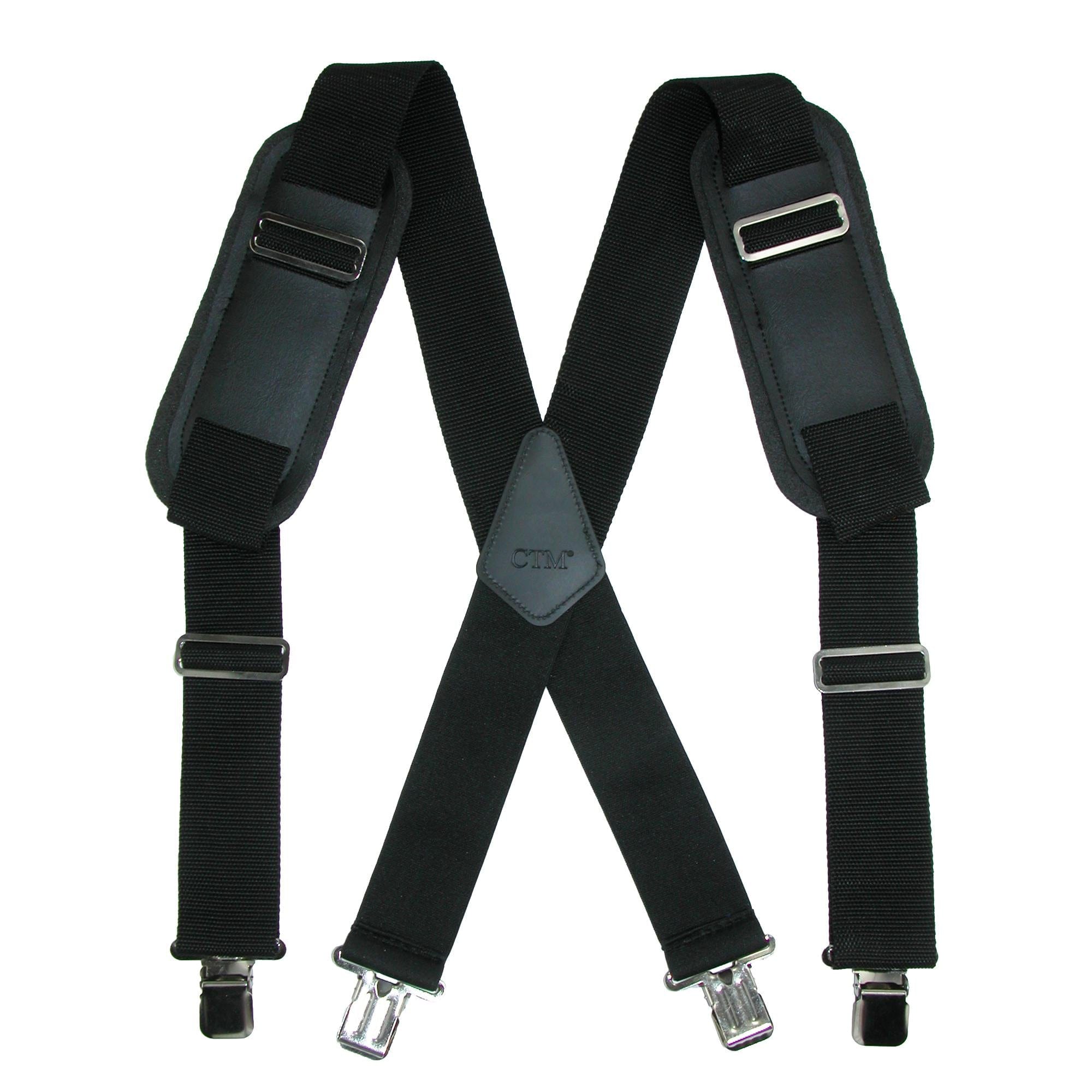 CTM® Men's Elastic Work Clip-End Suspenders - Men's Elastic Work Clip-End Suspenders