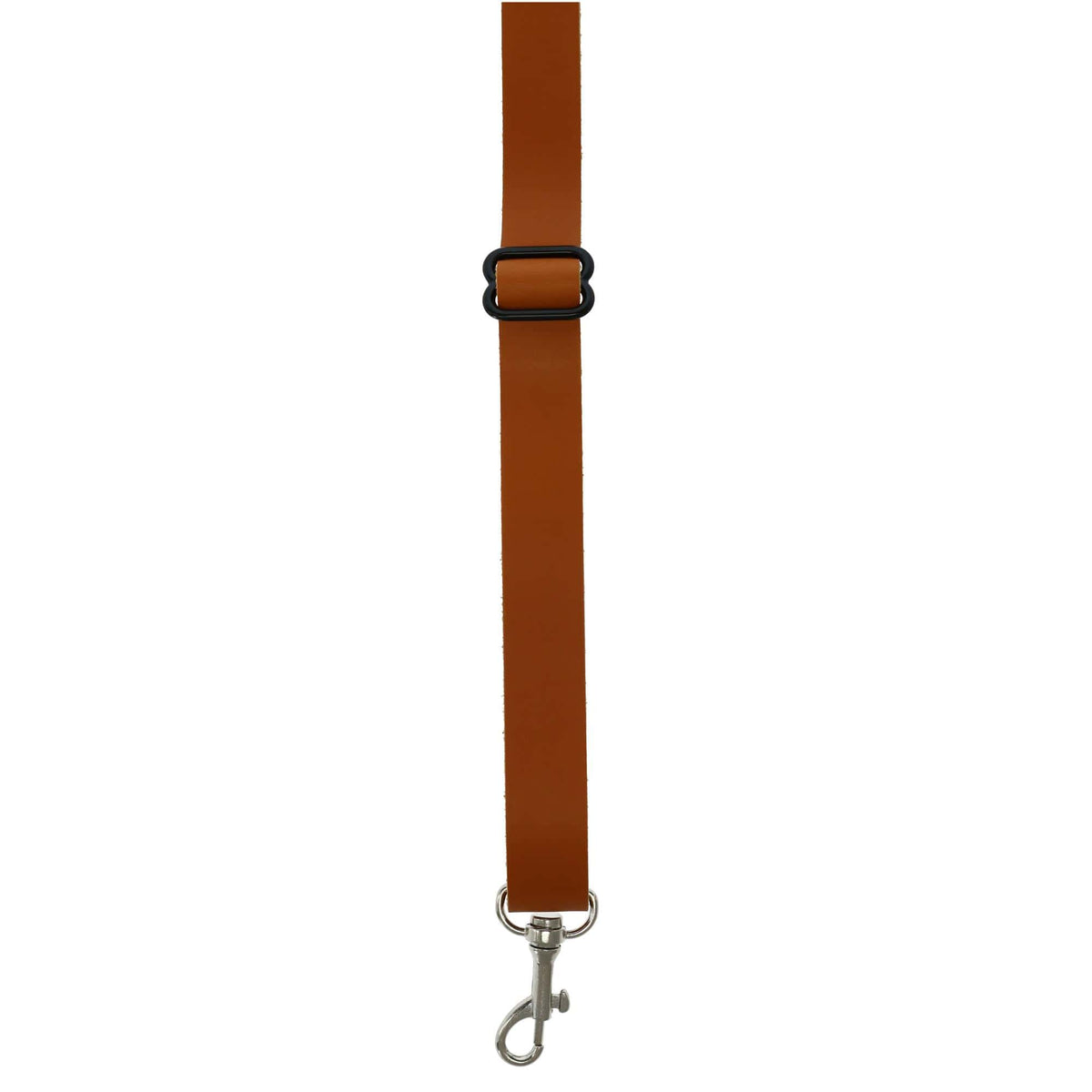 CTM® Men's Smooth Leather Slim Width Suspenders w Metal Swivel Hook Ends - Tan