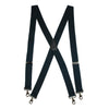 Men's Big & Tall Elastic Solid Color X-Back Suspender with Swivel Hook Ends