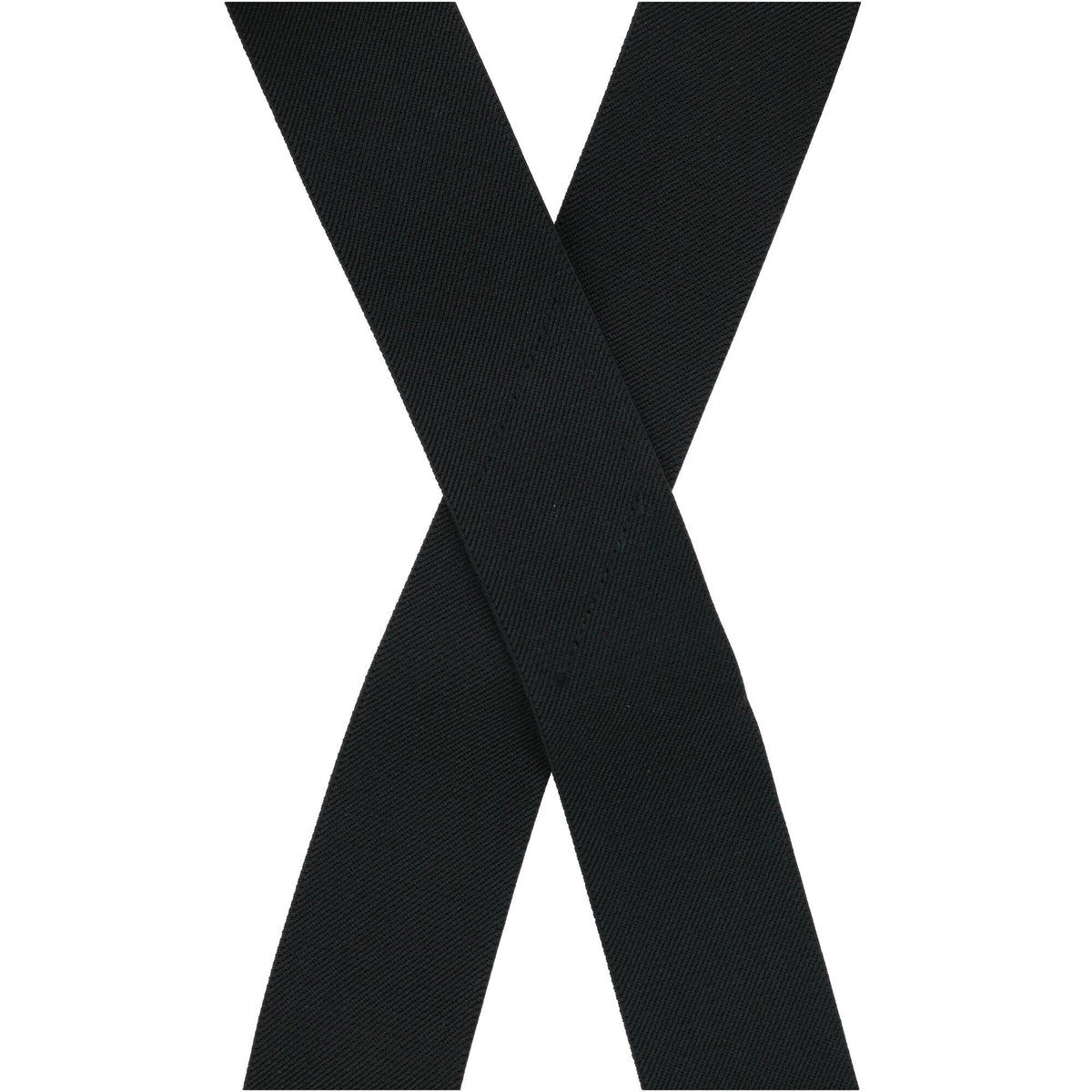 CTM® Men's Big & Tall Elastic X-Back Suspenders with Plastic Hook Ends - Black