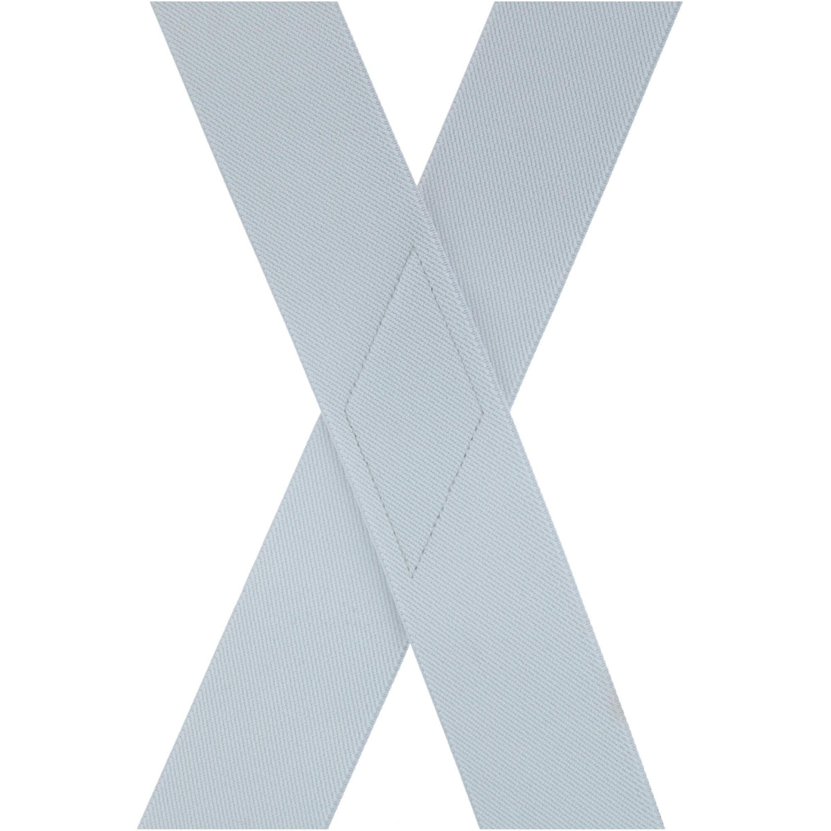 CTM® Men's Big & Tall Elastic X-Back Suspenders with Plastic Hook Ends - White