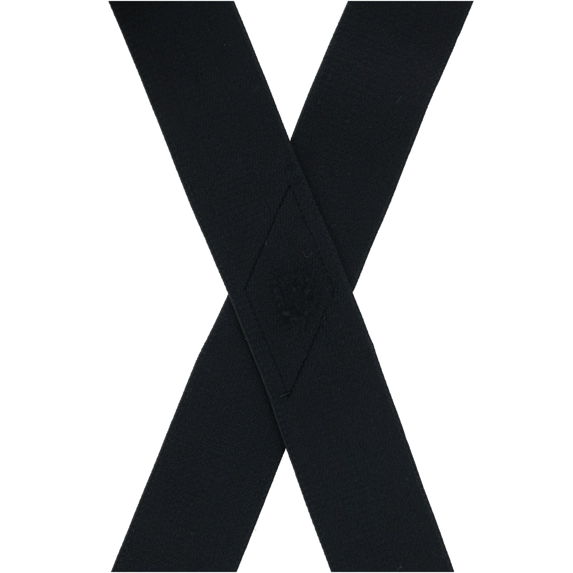 CTM® Big & Tall Elastic TSA Compliant Suspenders with Swivel Hook Ends - Black