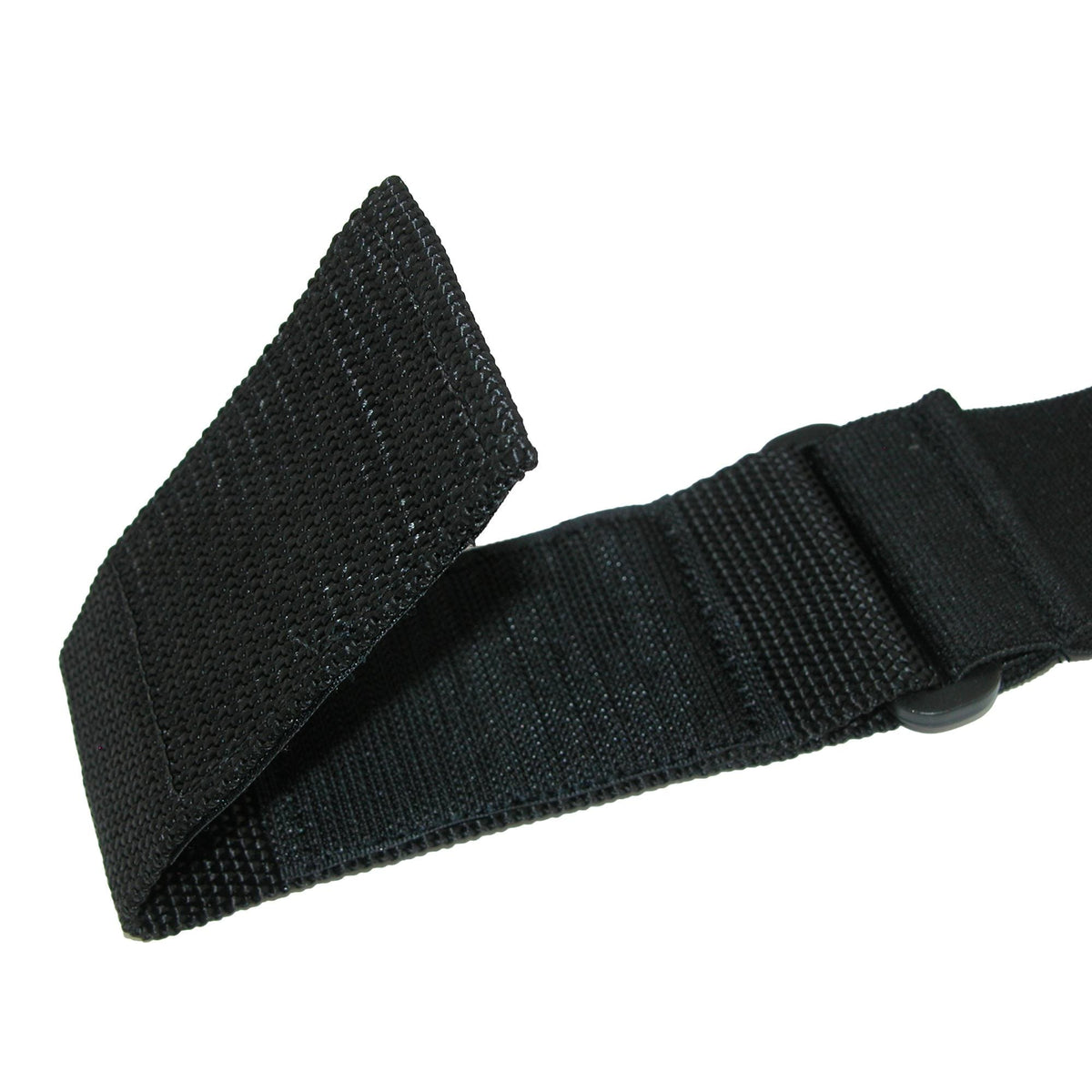 CTM® Men's Heavy Duty Ergonomic Support Suspenders with Hook & Loop End - Black