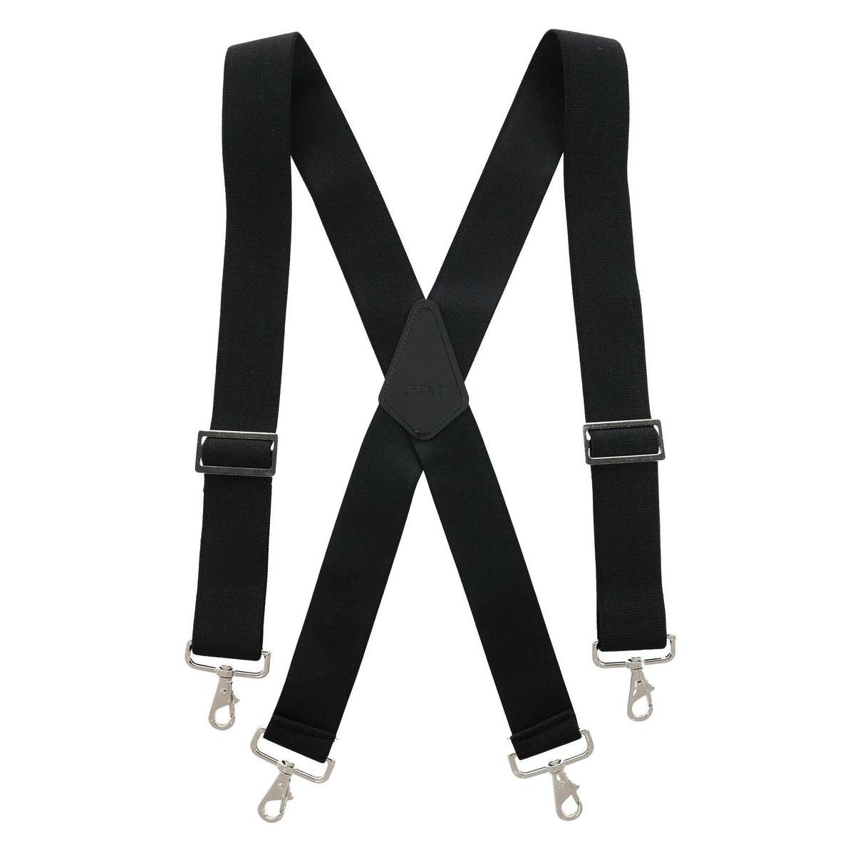 CTM® Men's Industrial Terry Logger Suspenders with Metal Swivel Hook Ends