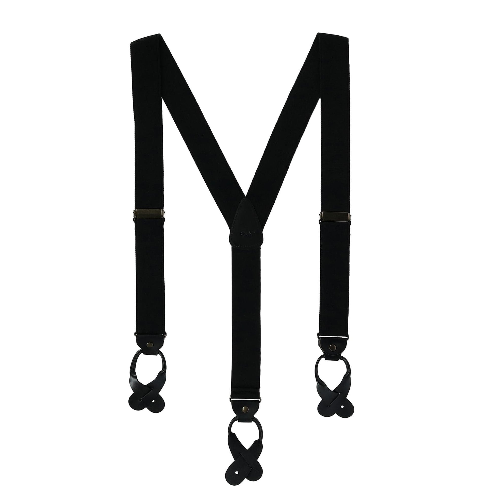 CTM® Men's Canvas Button-End Old West Suspenders (Tall Available) - Men's Canvas Button-End Old West Suspenders (Tall Available)