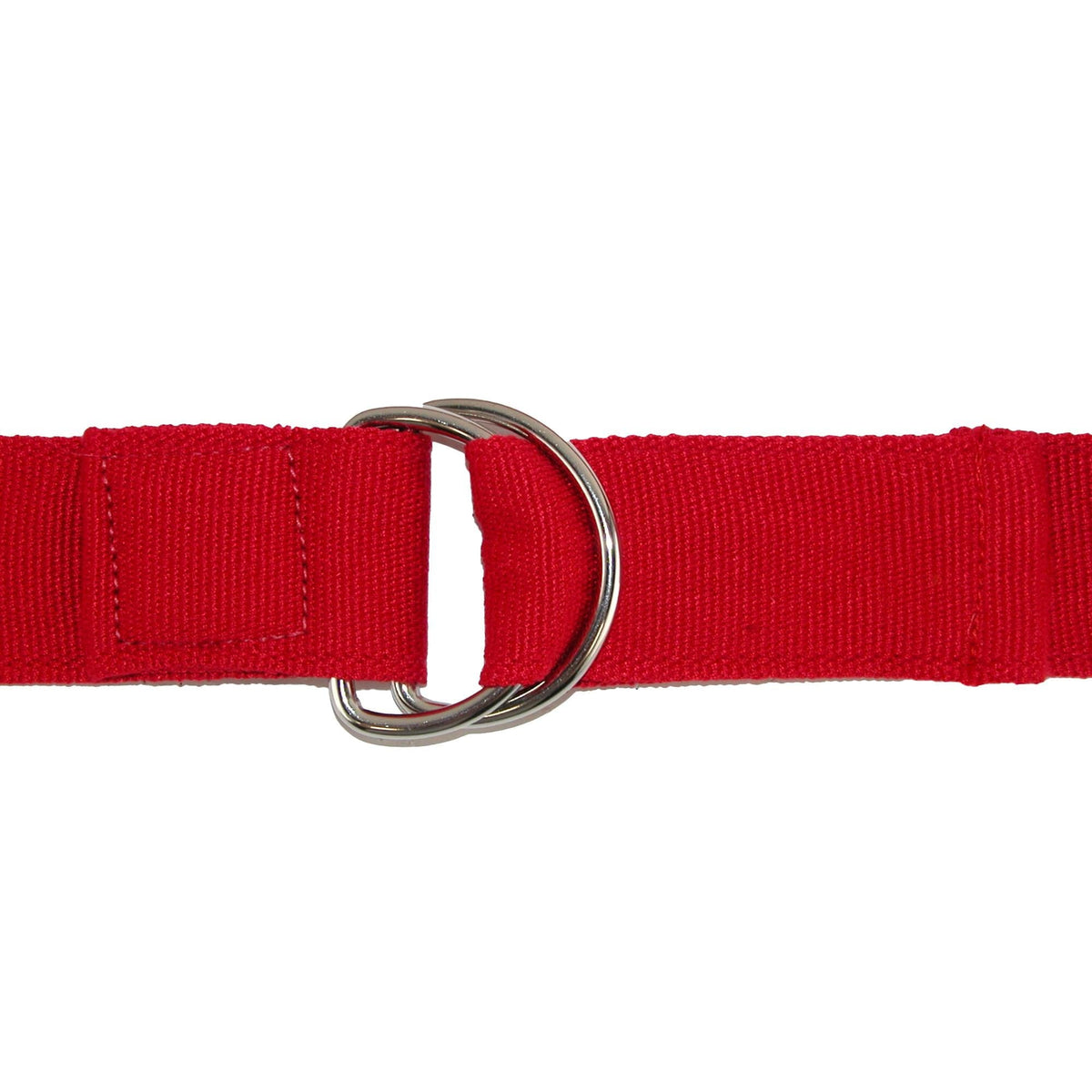 CTM® Canvas Web Belt with D Ring Buckle - Brown