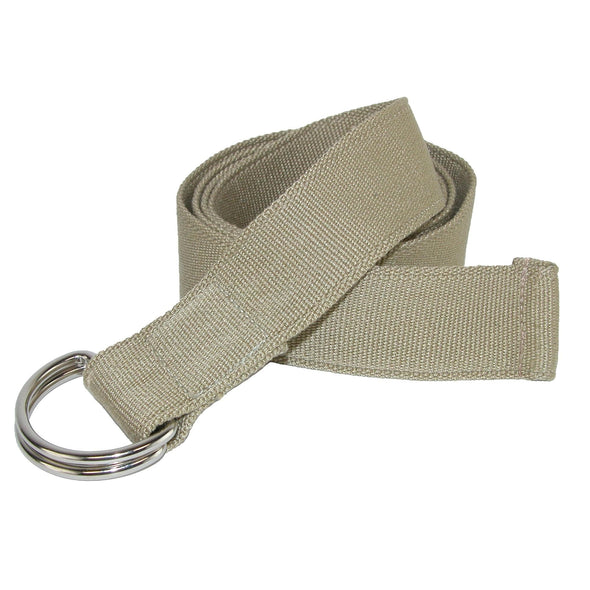 Canvas Web Belt with D Ring Buckle