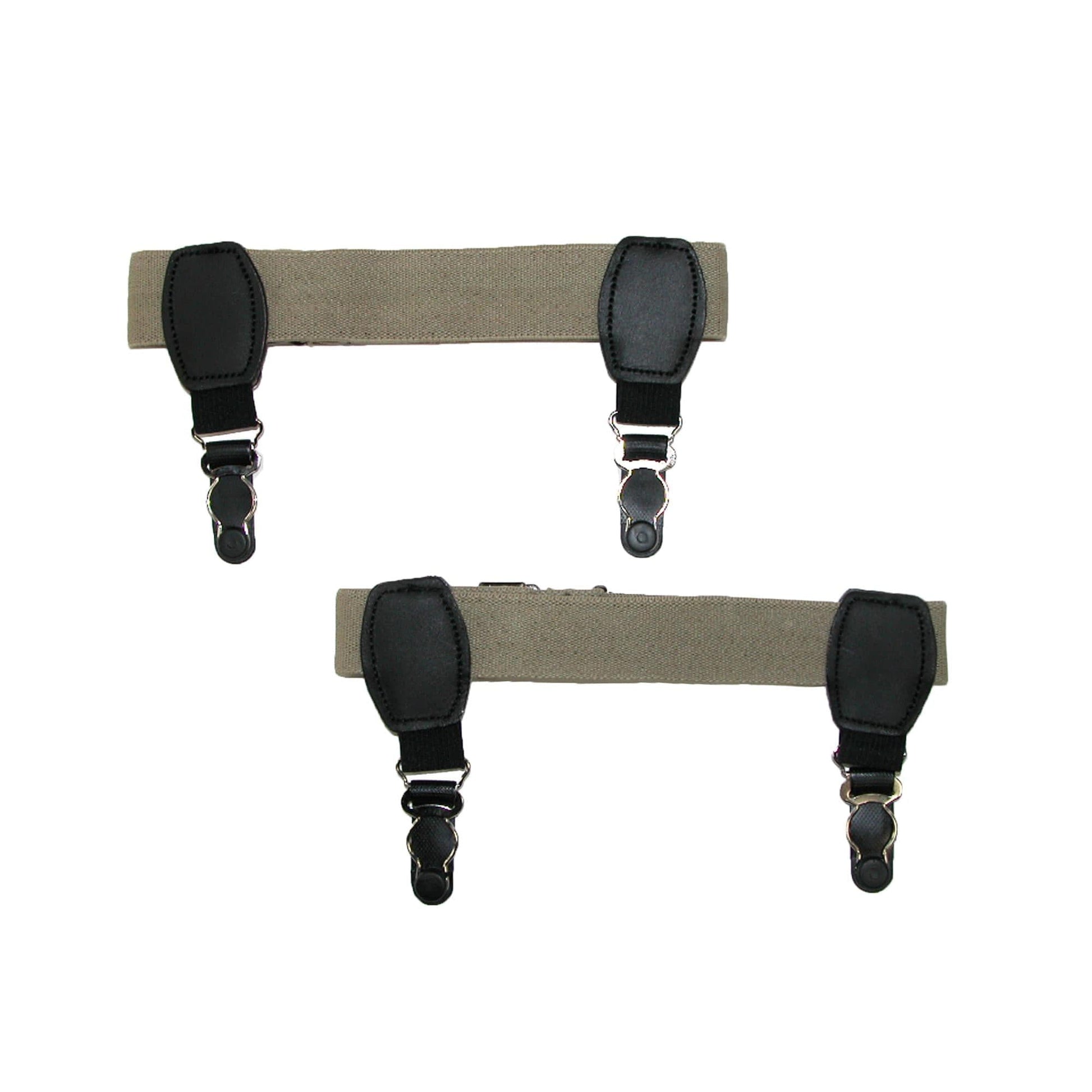 CTM® Elastic 1 Inch Double Clip Sock Garters - Elastic 1 Inch Double Clip Sock Garters