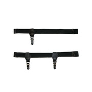 Men's Elastic 1 Inch Wide Single and Double Sock Garters (Pack of 2)