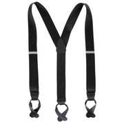 Men's 1.5 Inch Silky Feel Manhattan Button End Suspenders