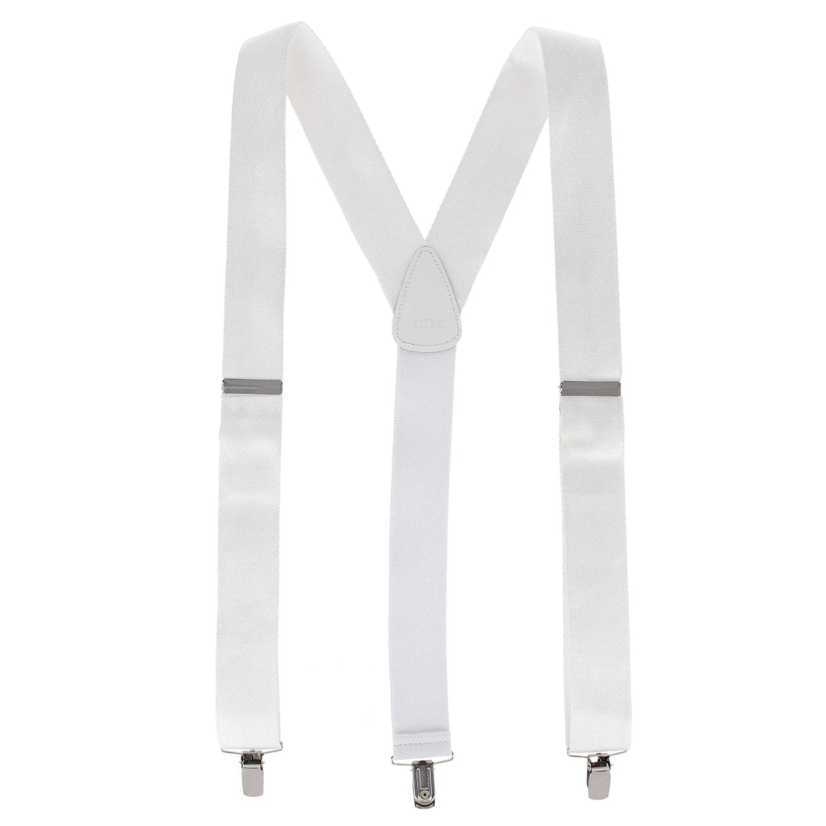 CTM® Men's 1.5 Inch Silky Feel Manhattan Clip End Suspenders