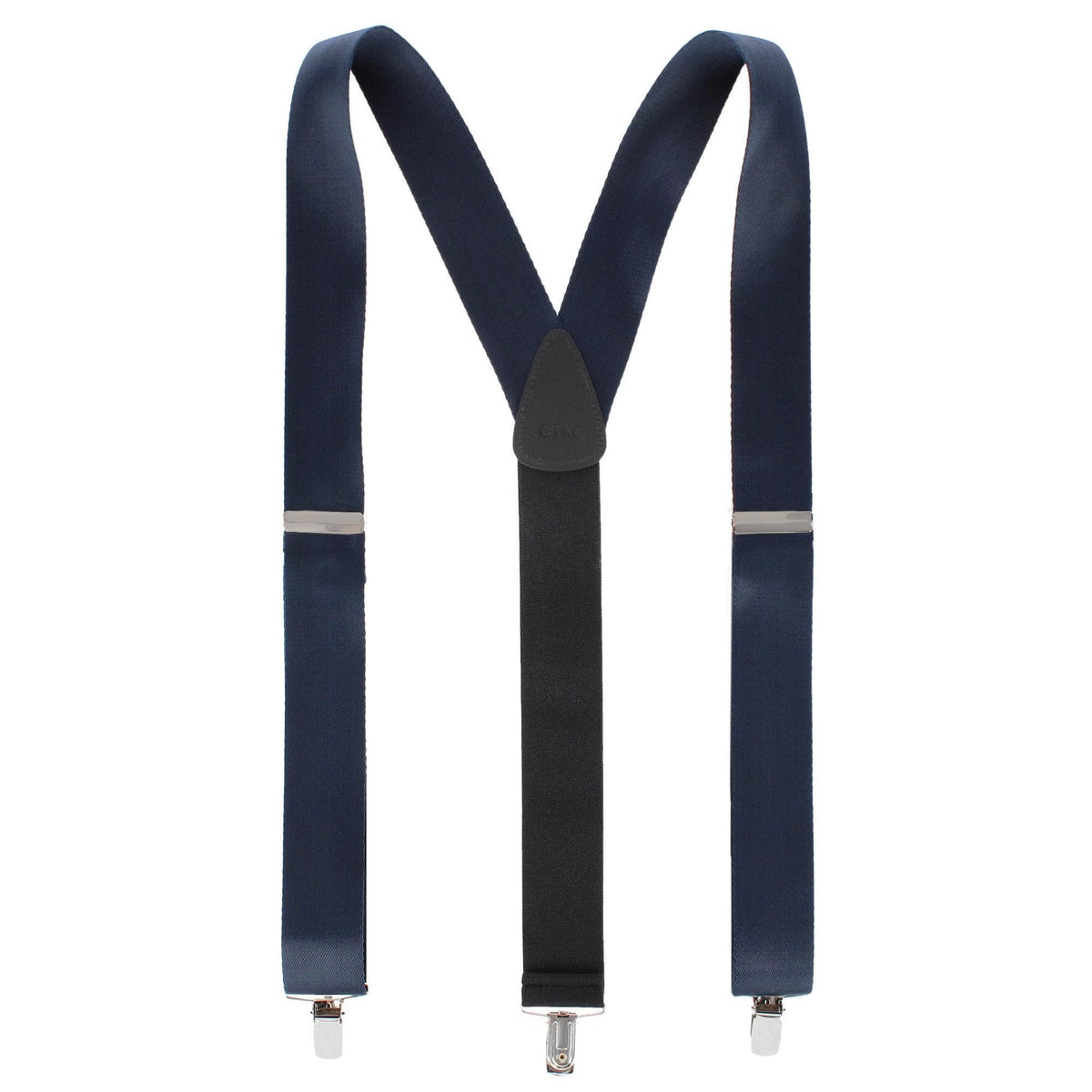 CTM® Men's 1.5 Inch Silky Feel Manhattan Clip End Suspenders - Men's 1.5 Inch Silky Feel Manhattan Clip End Suspenders
