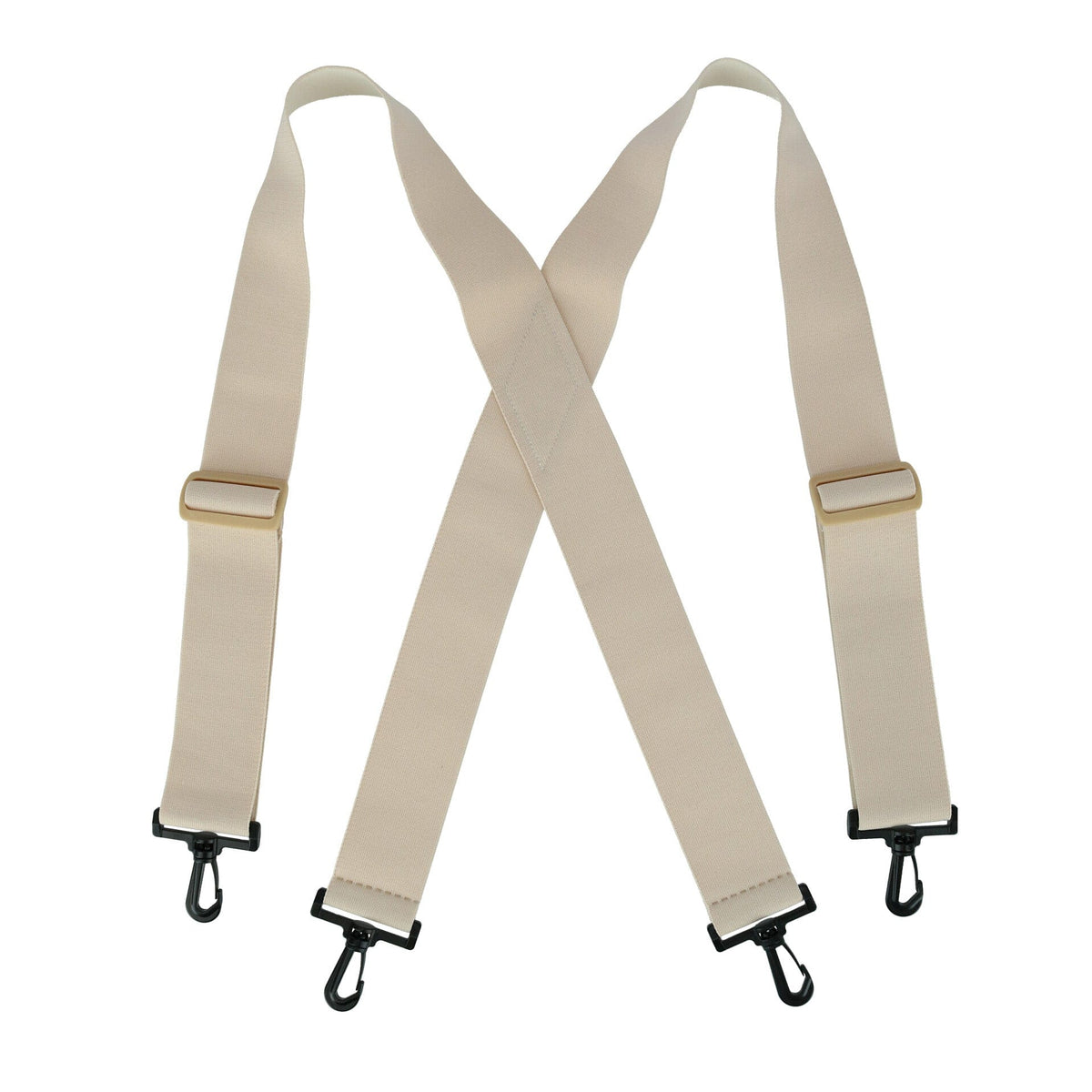 CTM® Elastic Undergarment TSA Compliant Suspenders with Swivel Hook Ends - Elastic Undergarment TSA Compliant Suspenders with Swivel Hook Ends