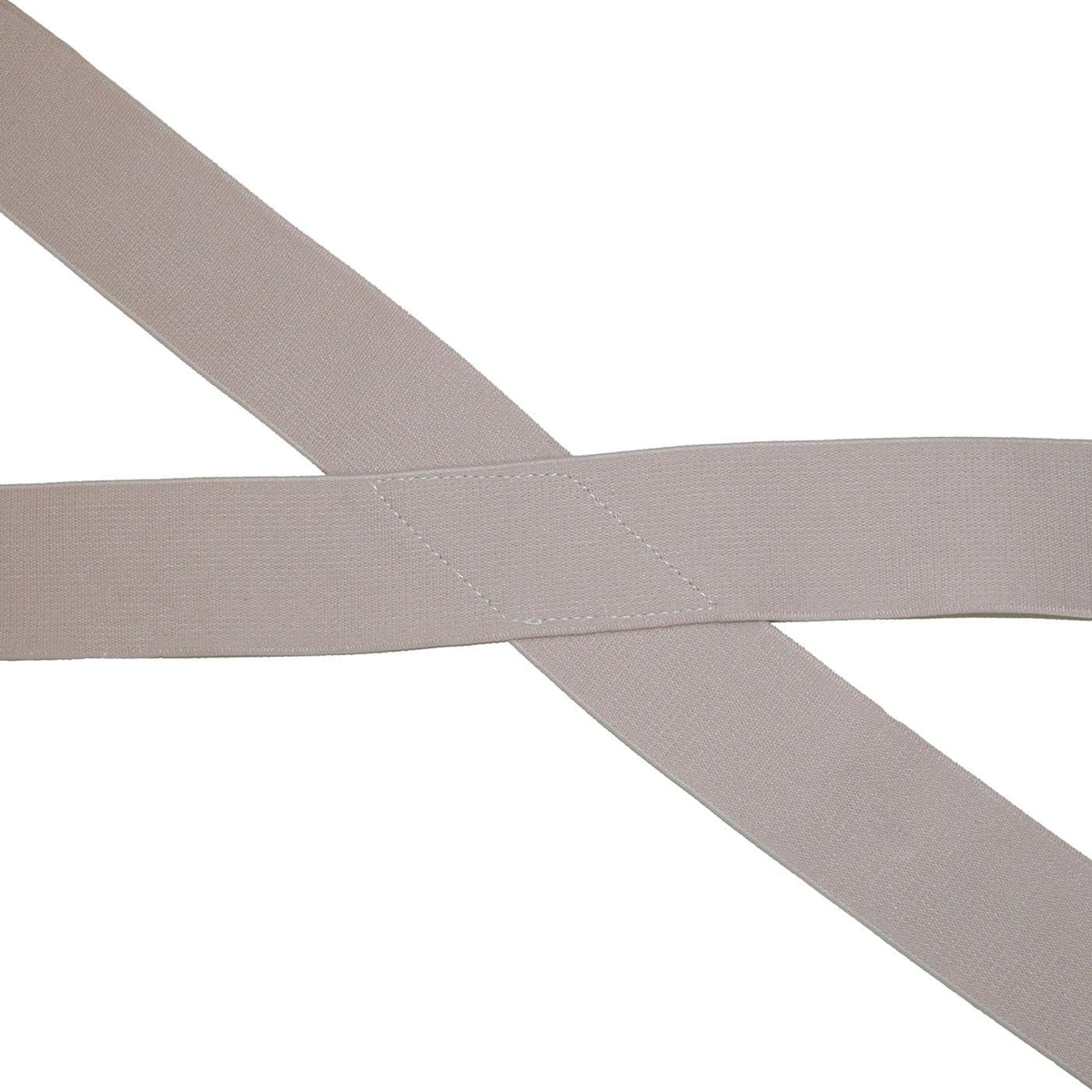 CTM® Men's Elastic Clip-End Undergarment Suspenders - Beige
