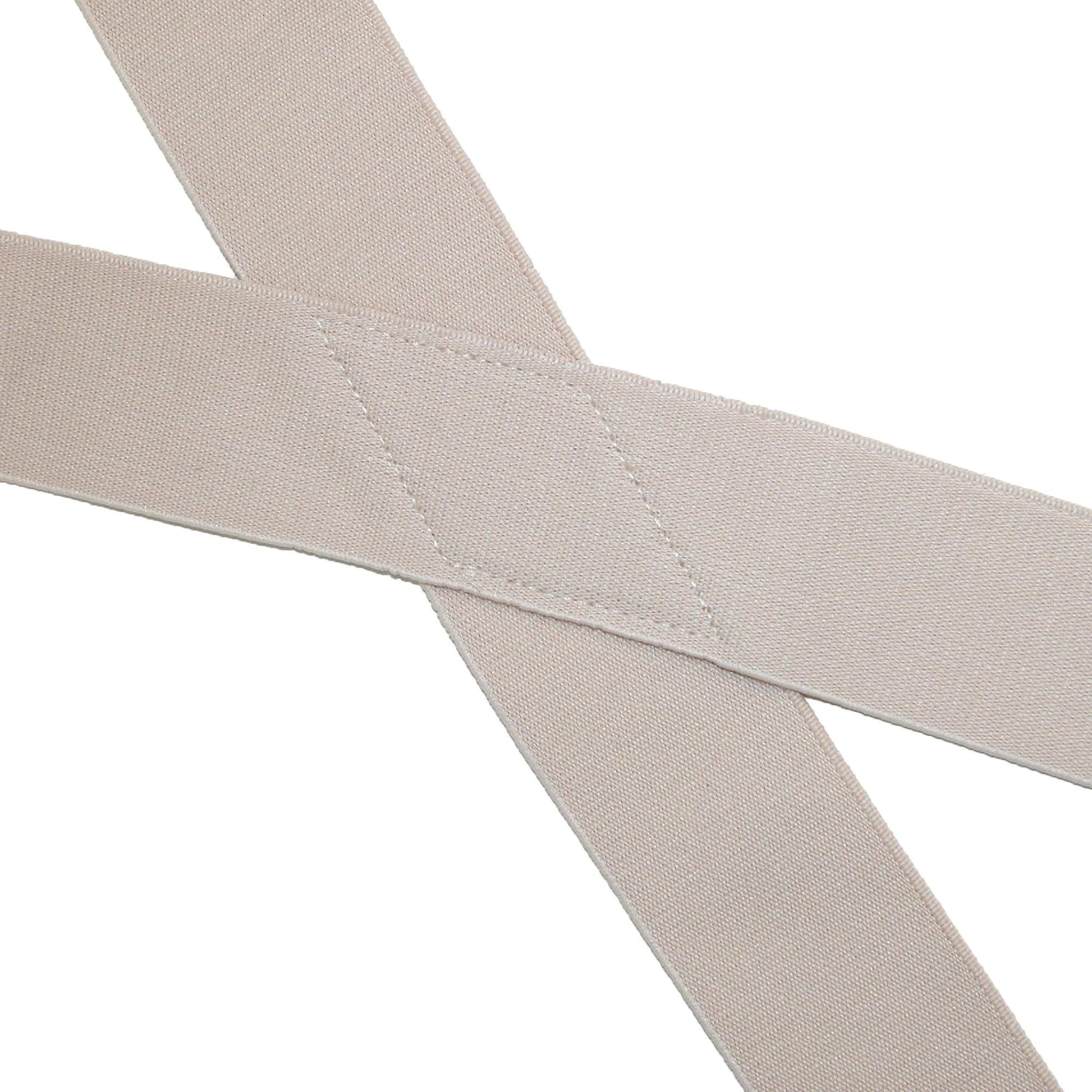 CTM® Men's Elastic Undergarment TSA Compliant Suspenders (Tall Available) - Beige