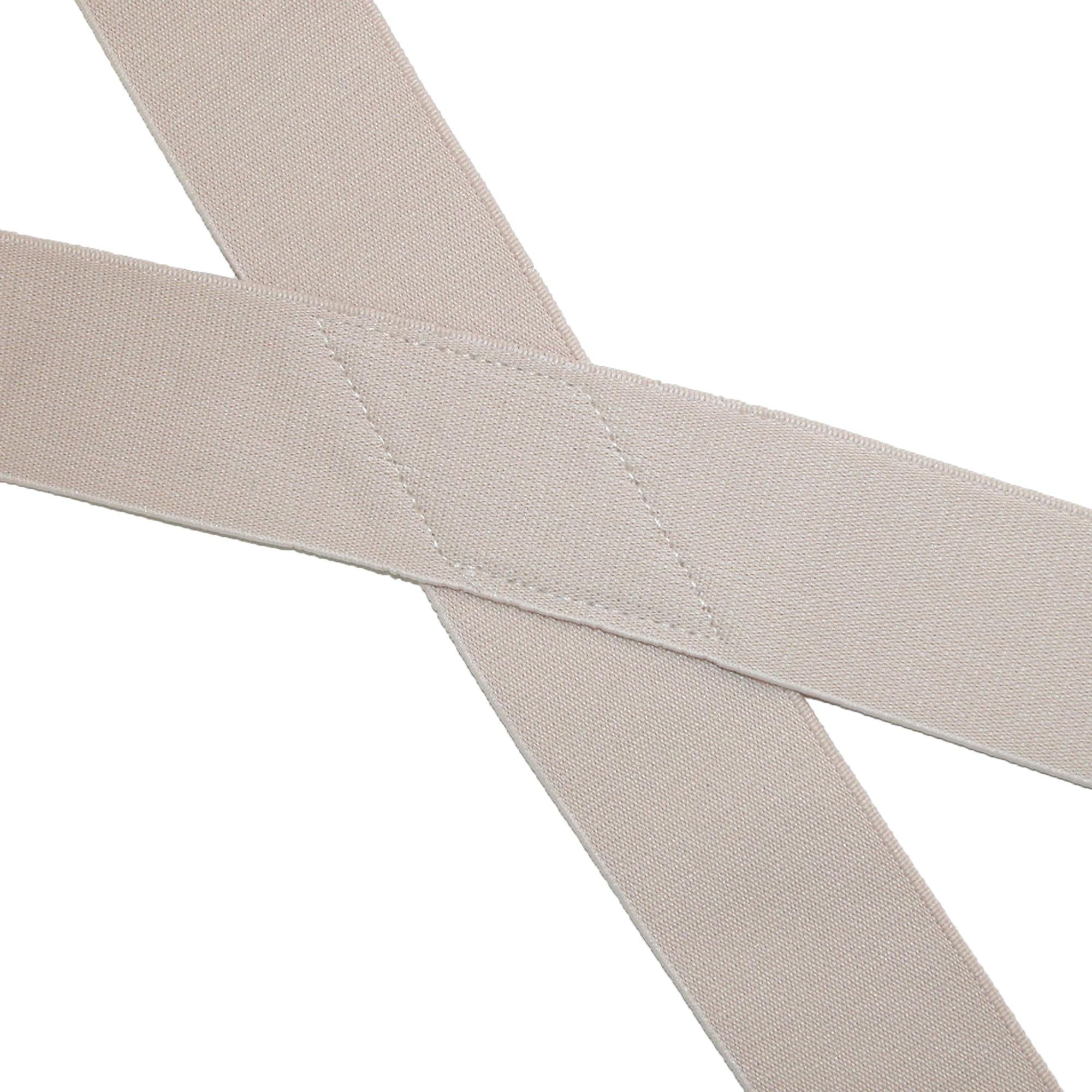 CTM® Men's Elastic Undergarment TSA Compliant Suspenders (Tall Available) - Beige
