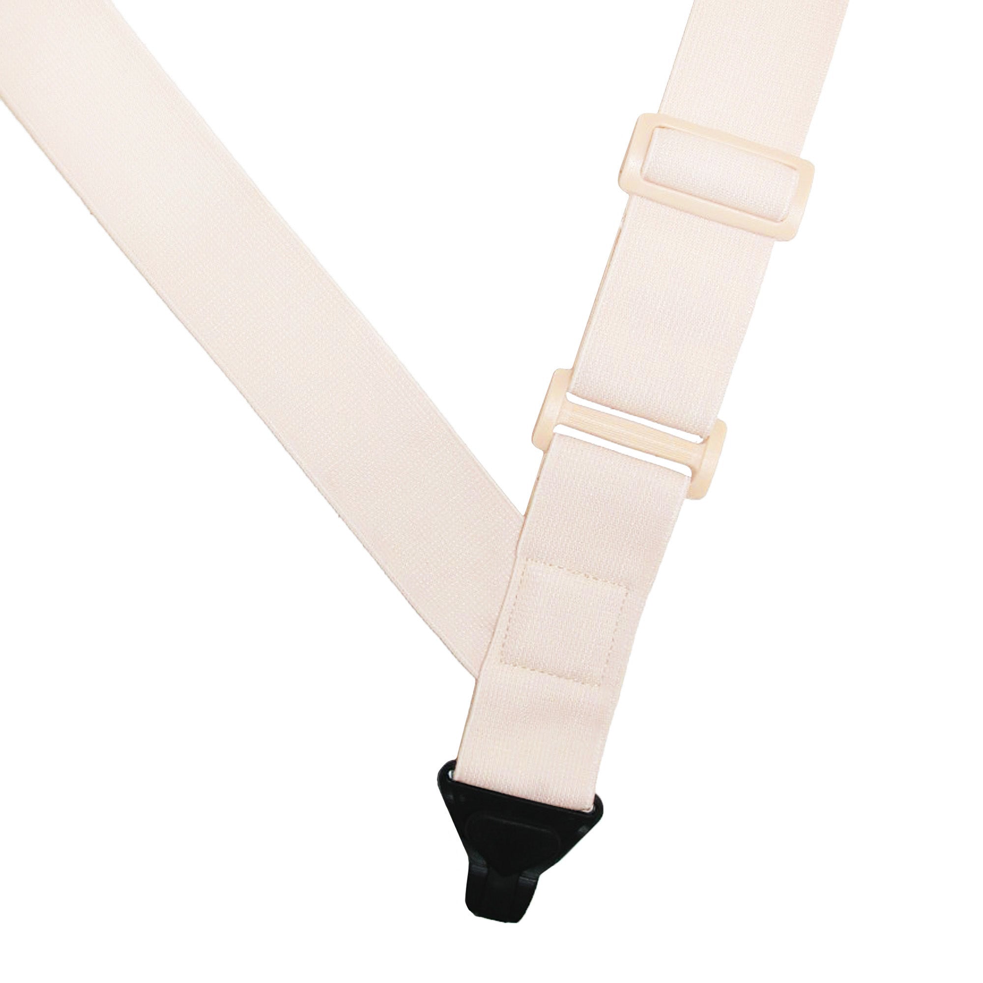 CTM® Men's Undergarment TSA Compliant Side Clip Airport Suspenders - Beige